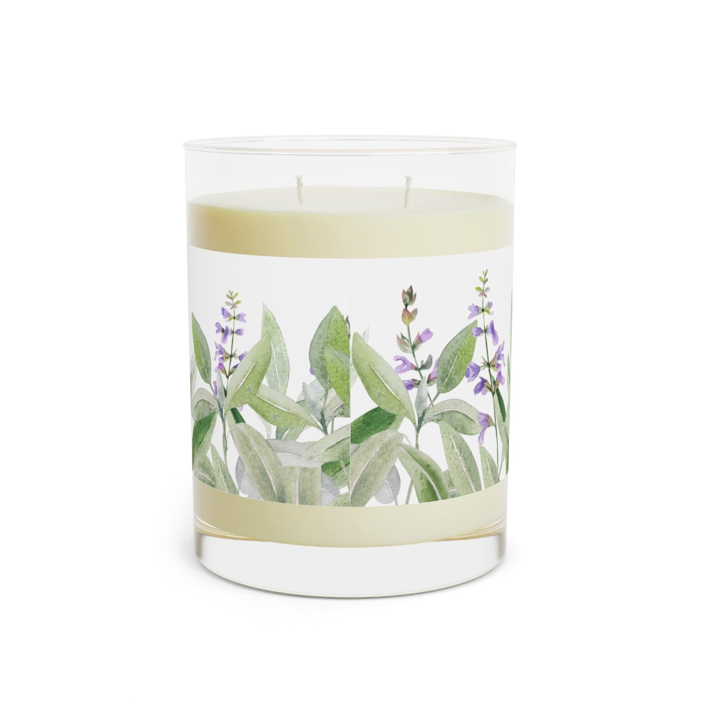 Minted Lavender & Sage Scented Candle - 11 oz. Clear Jar