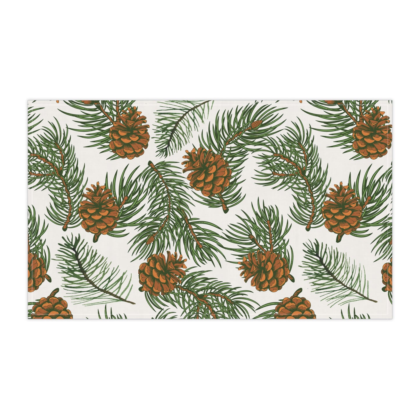 Needles & Cones Printed Tea Towels - 100% Cotton Twill, 18" x 30"