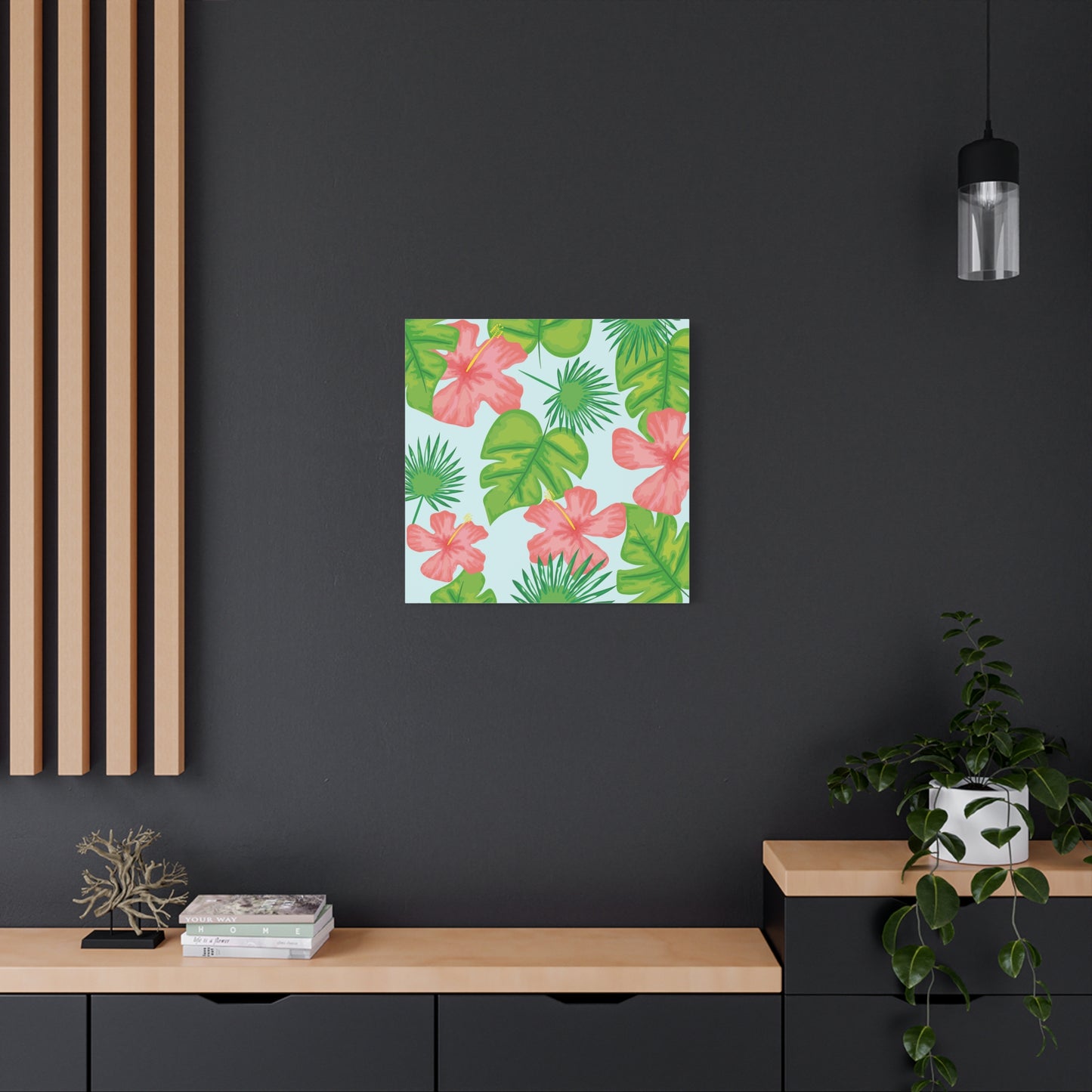 Tropical Island Canvas Art Print - Multiple Sizing Options