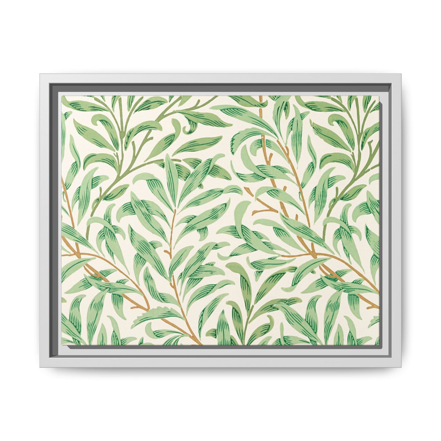 Willow Boughs Framed Matte Canvas Art - Multiple Frame Color & Size Options