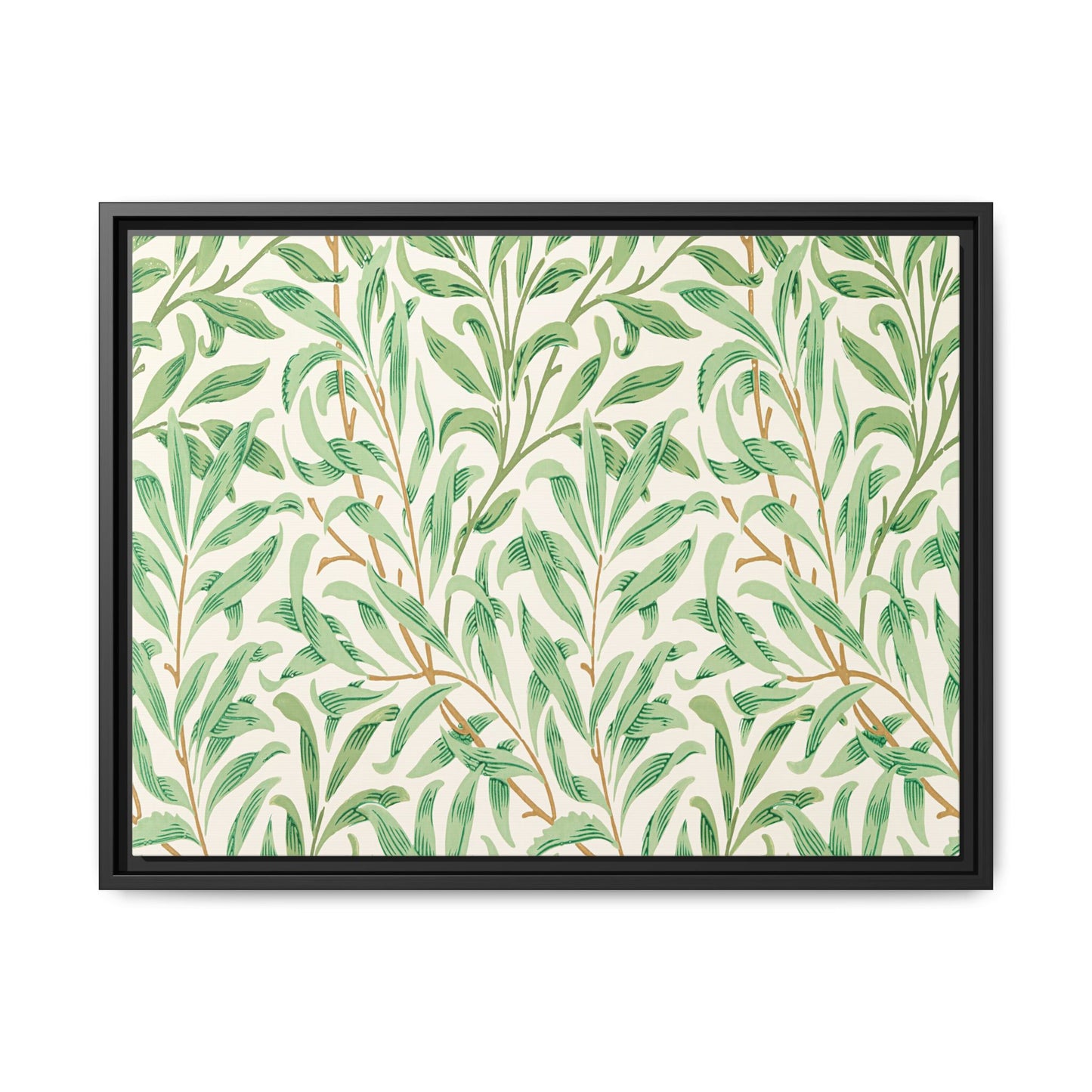 Willow Boughs Framed Matte Canvas Art - Multiple Frame Color & Size Options