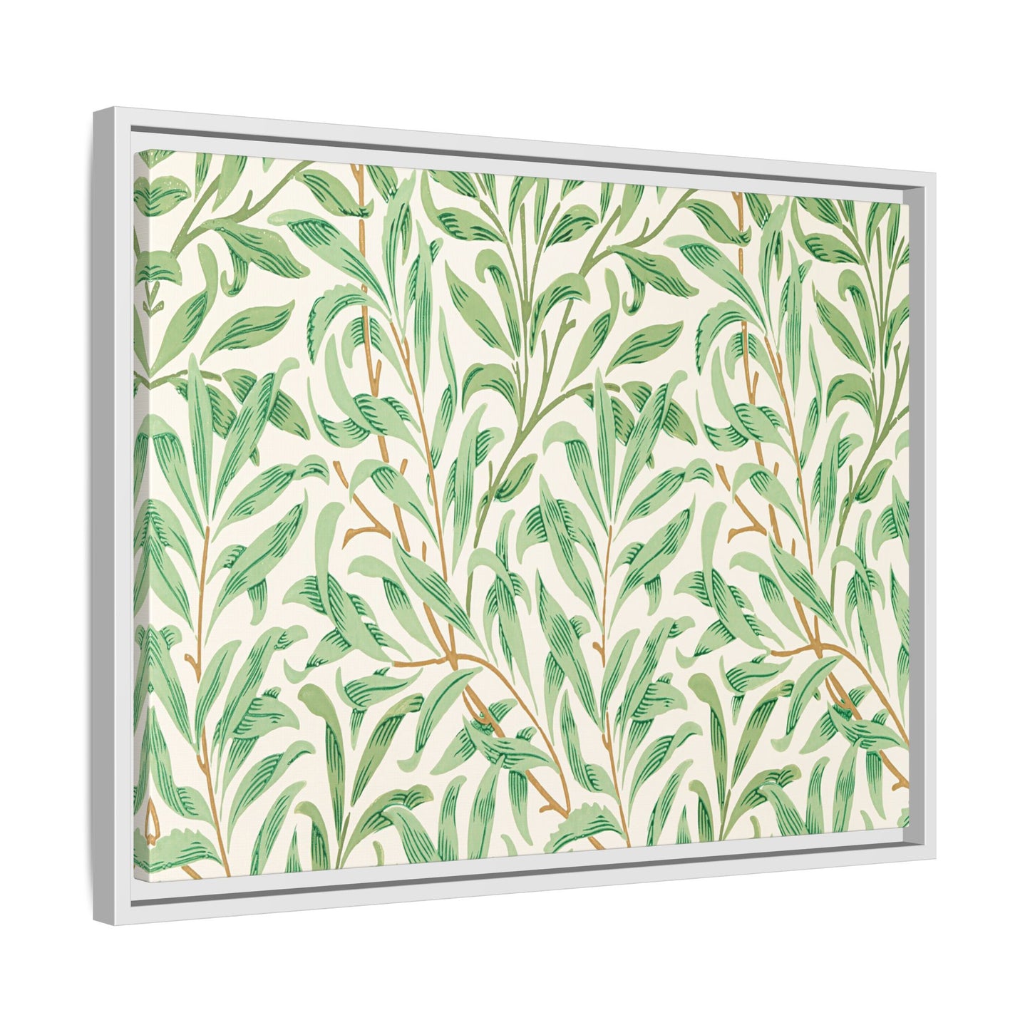 Willow Boughs Framed Matte Canvas Art - Multiple Frame Color & Size Options