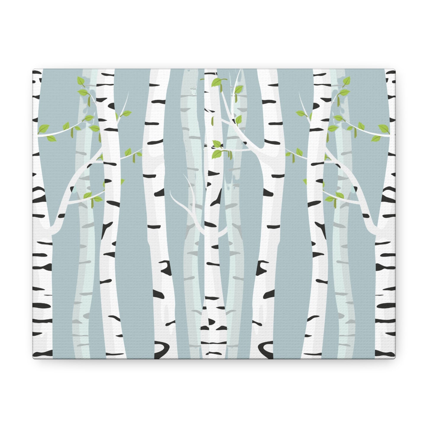 White Birch Canvas Art Print - Multiple Sizing Options