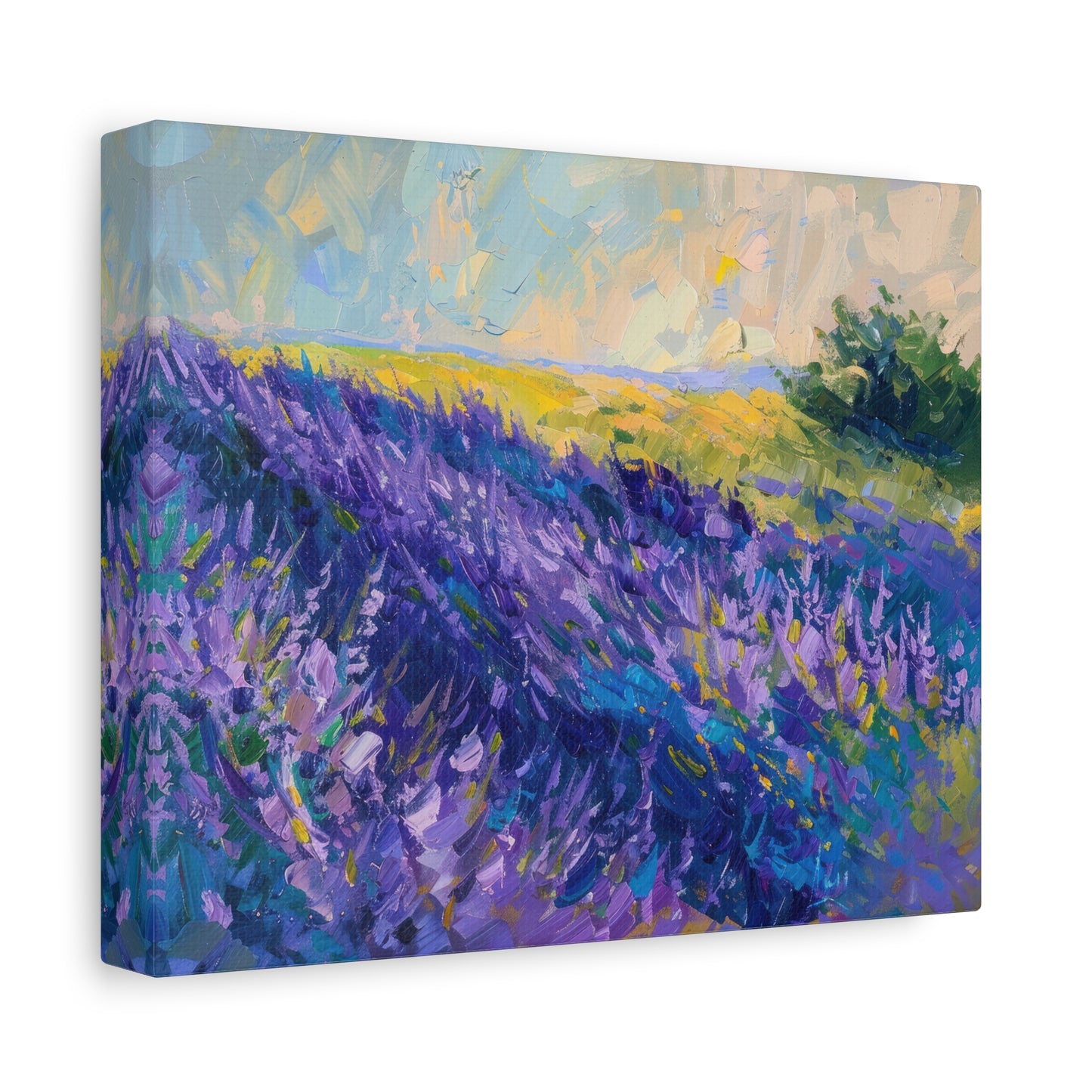 Lavender Fields Canvas Art Print - Multiple Sizing Options