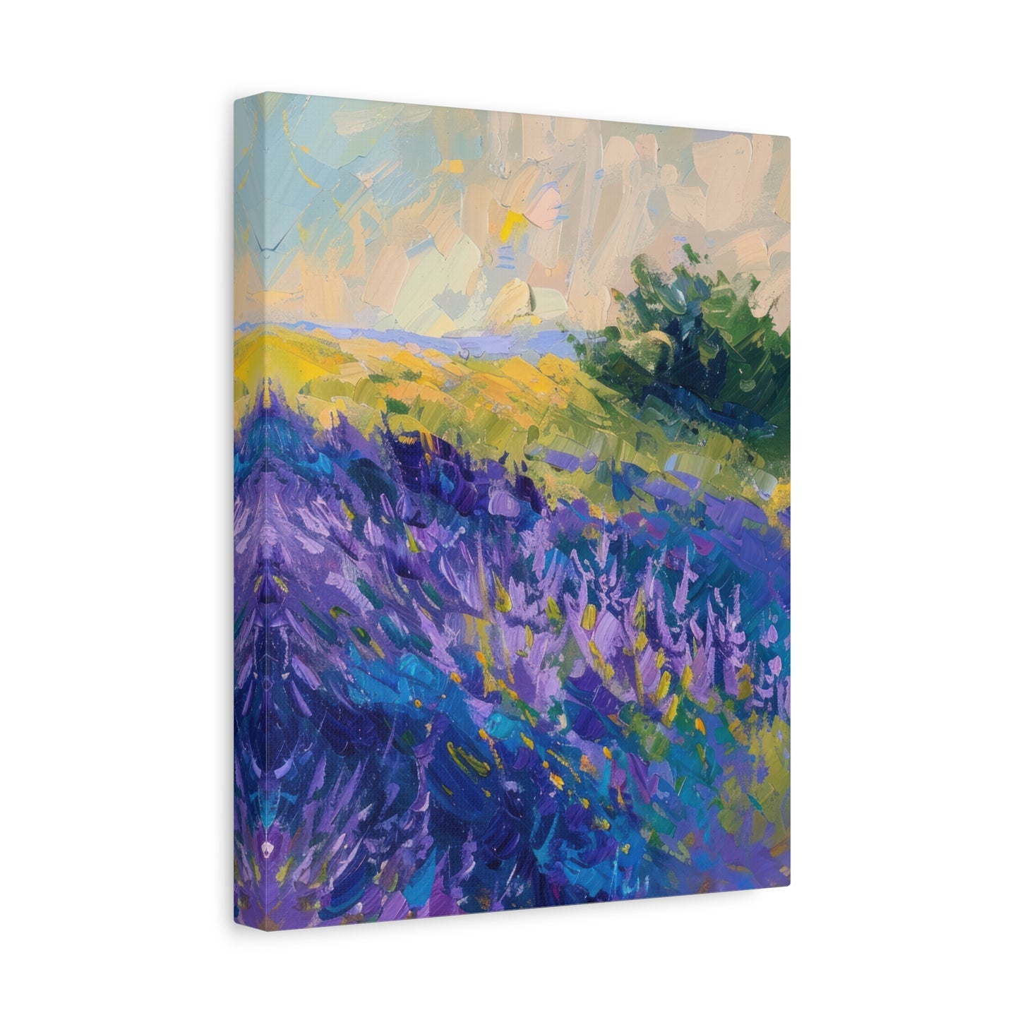 Lavender Fields Canvas Art Print - Multiple Sizing Options