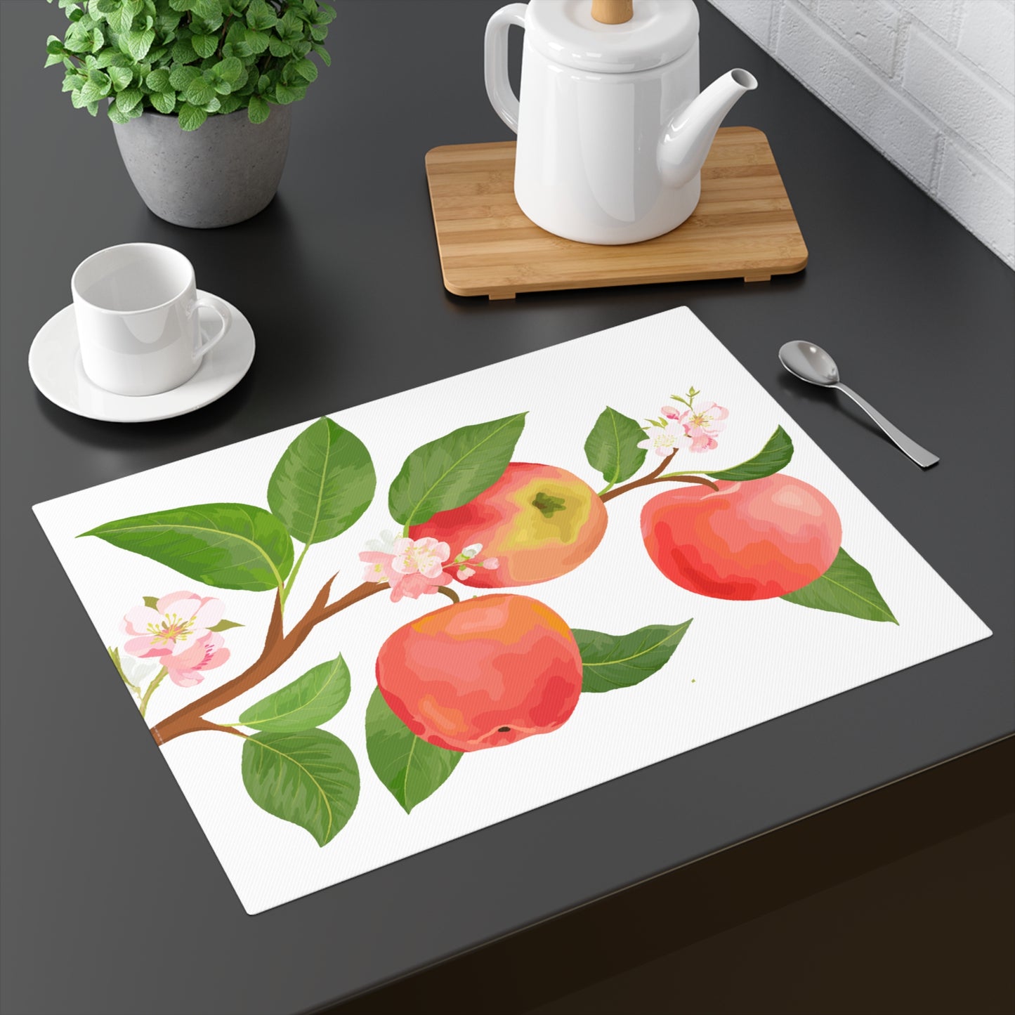 Apple Harvest Placemats - 18" × 14" Cotton Twill - 1 count