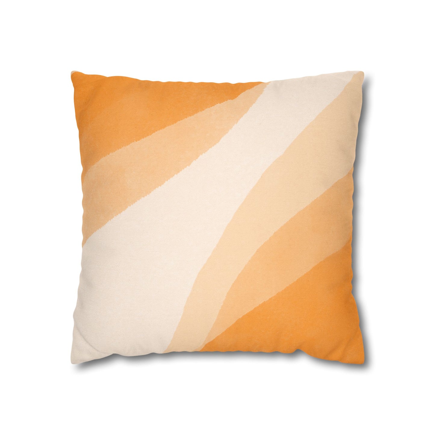Orange Creamsicle Printed Square Pillow Cover (no insert) - Multiple Sizes (14"x14", 16"x16", 18"x18", 20"x20"), Includes zipper closure