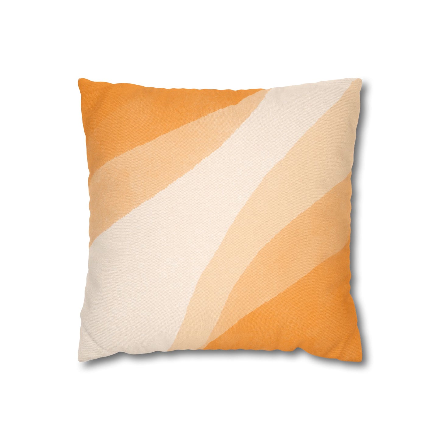Orange Creamsicle Printed Square Pillow Cover (no insert) - Multiple Sizes (14"x14", 16"x16", 18"x18", 20"x20"), Includes zipper closure