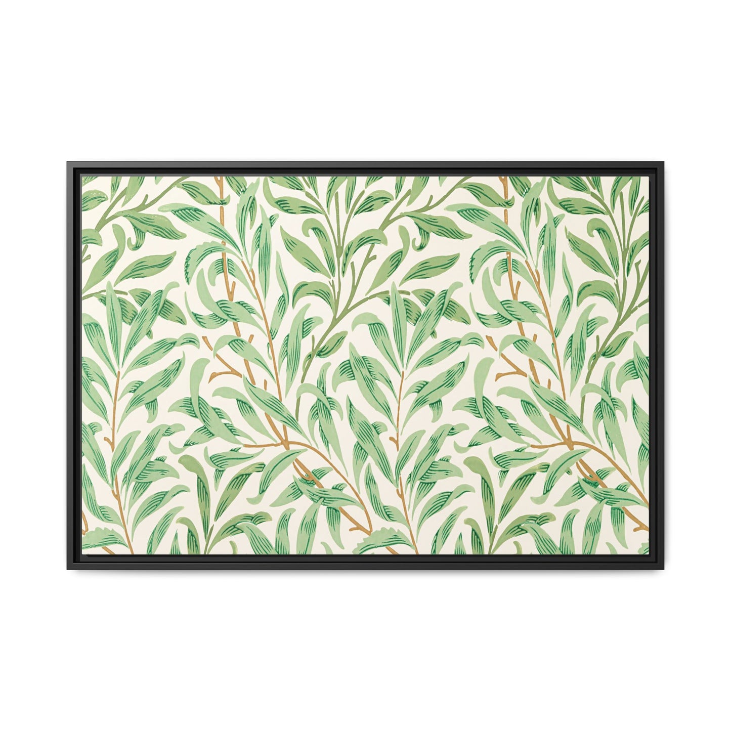 Willow Boughs Framed Matte Canvas Art - Multiple Frame Color & Size Options