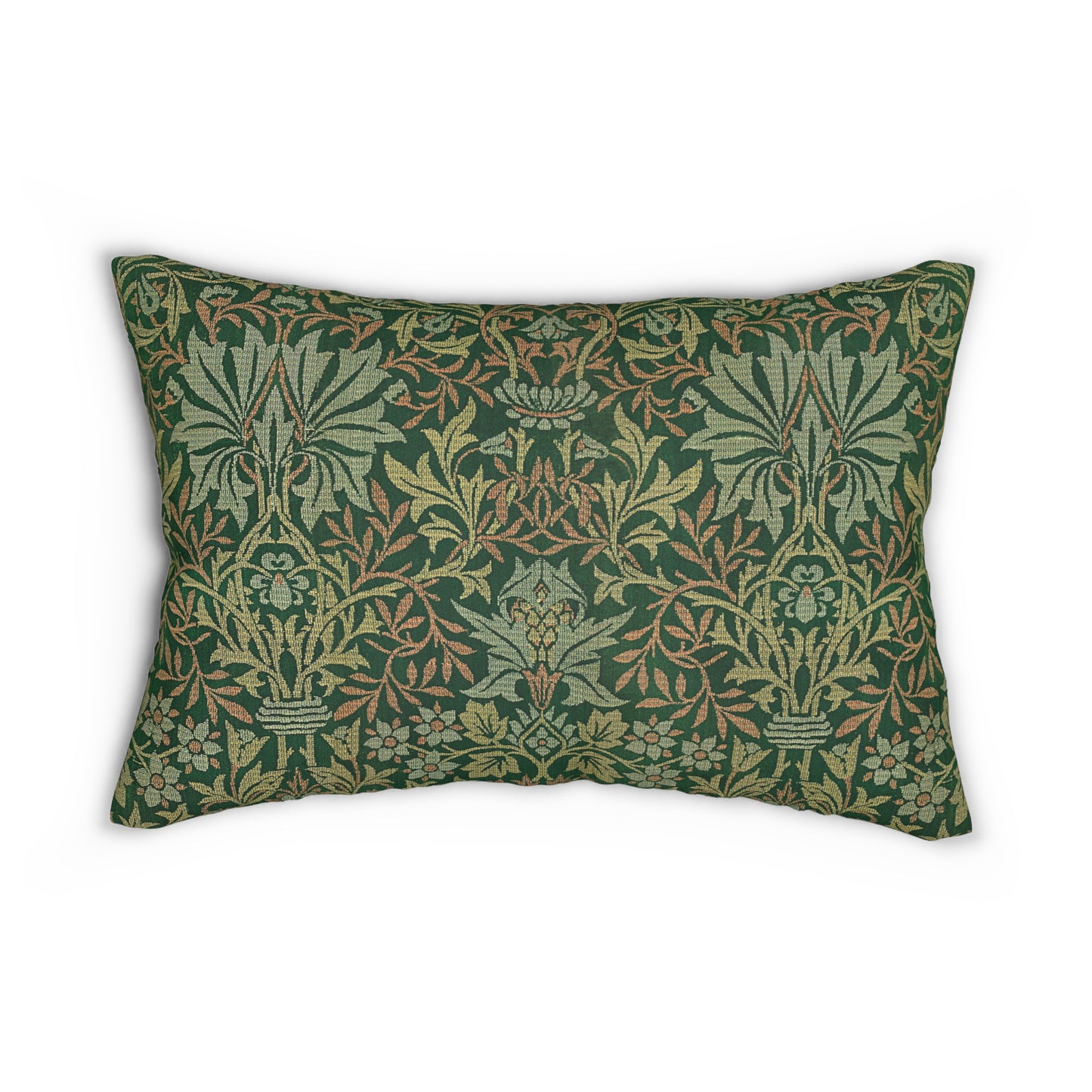 Flower Garden Printed Lumbar Pillow with Insert (20" x 14") - Includes insert and zipper closure