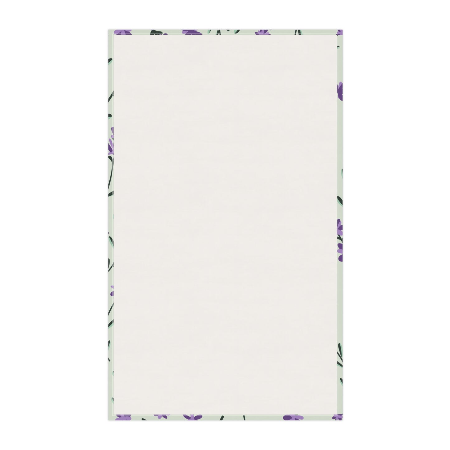 Lavender Sage Printed Tea Towels - 100% Cotton Twill, 18" x 30"