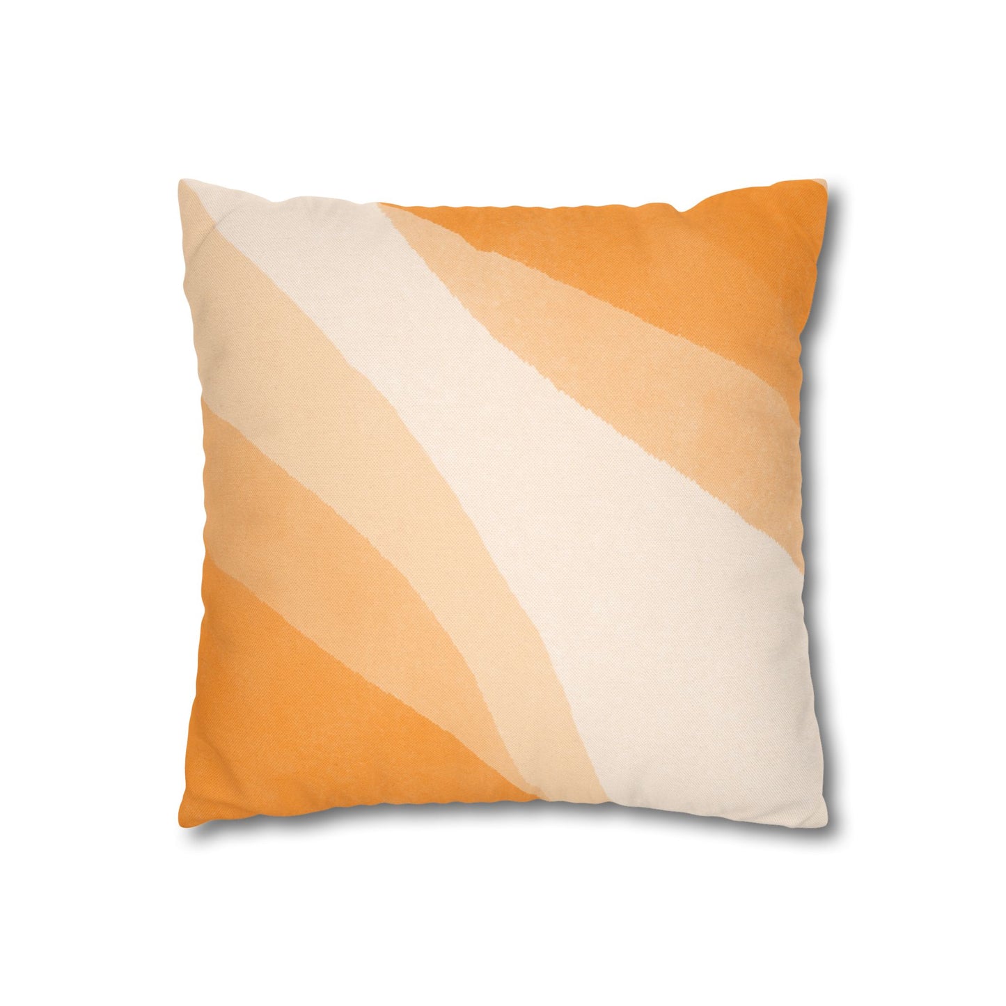 Orange Creamsicle Printed Square Pillow Cover (no insert) - Multiple Sizes (14"x14", 16"x16", 18"x18", 20"x20"), Includes zipper closure