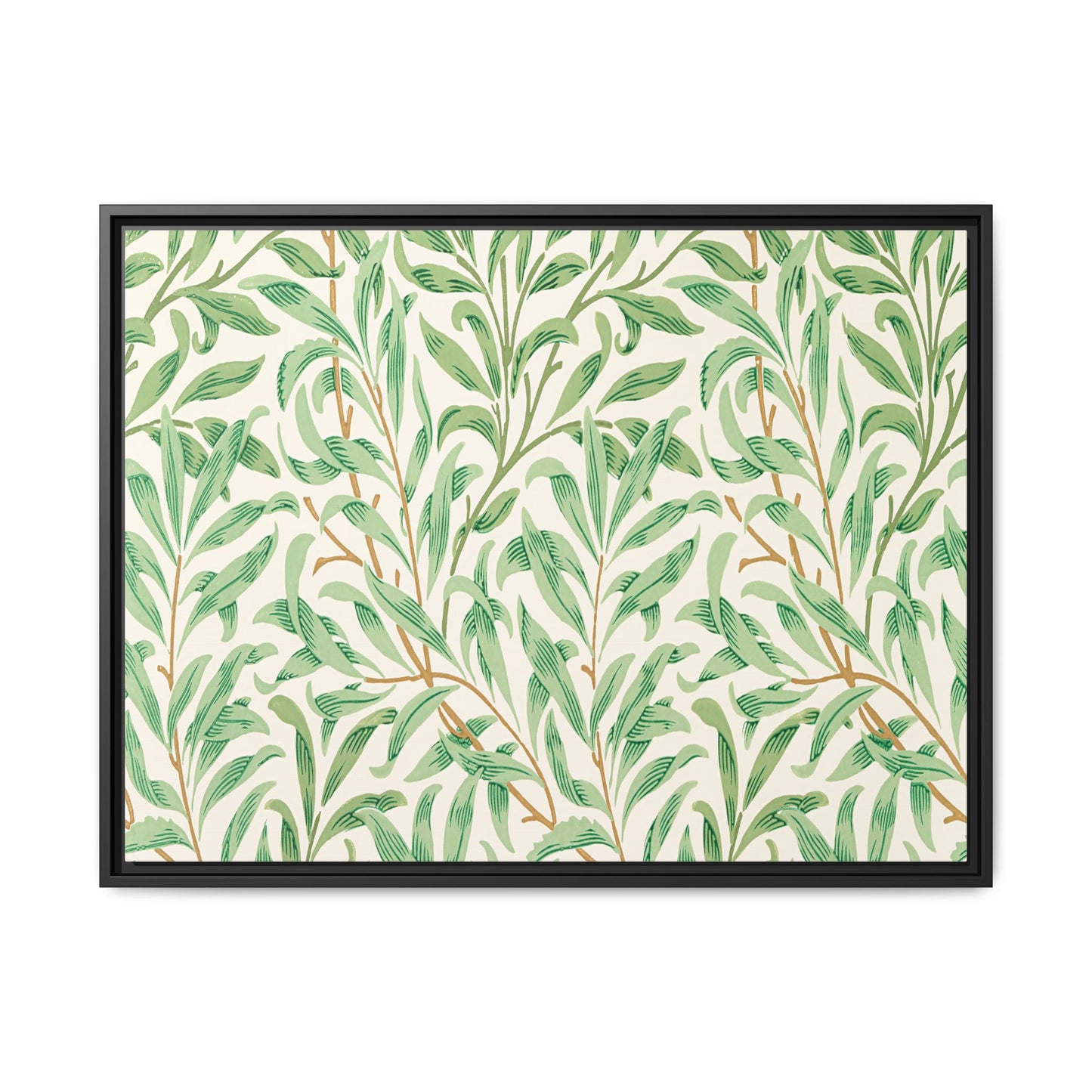 Willow Boughs Framed Matte Canvas Art - Multiple Frame Color & Size Options