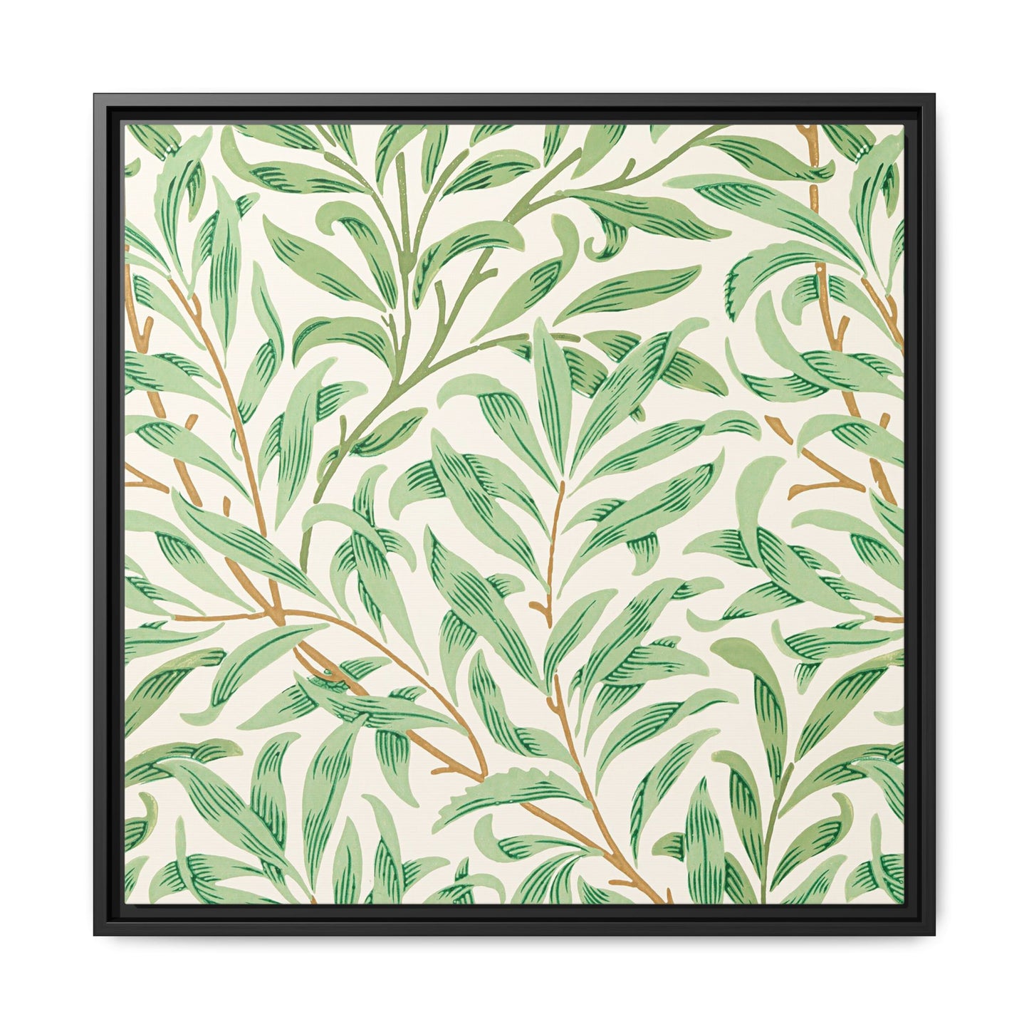 Willow Boughs Framed Matte Canvas Art - Multiple Frame Color & Size Options