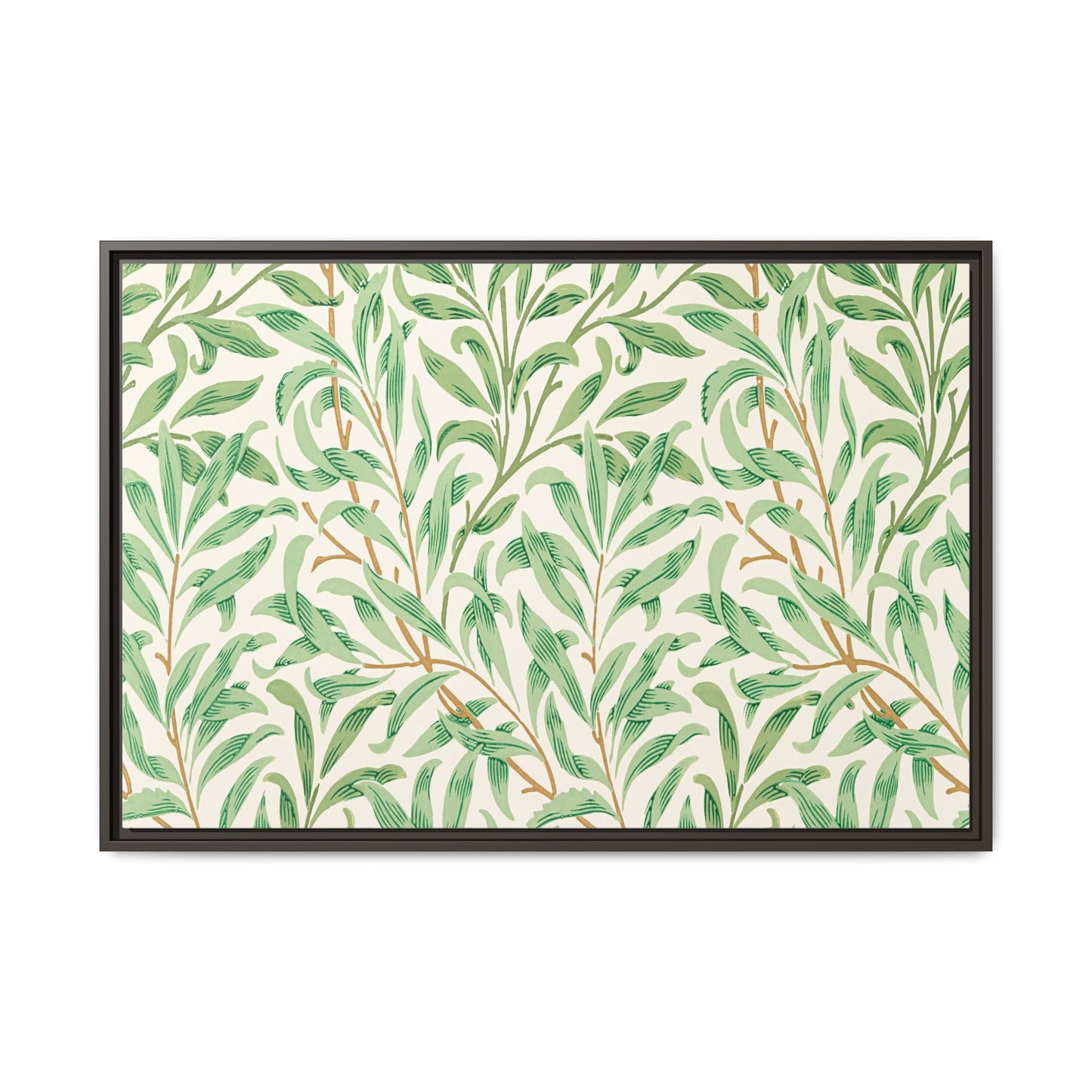 Willow Boughs Framed Matte Canvas Art - Multiple Frame Color & Size Options