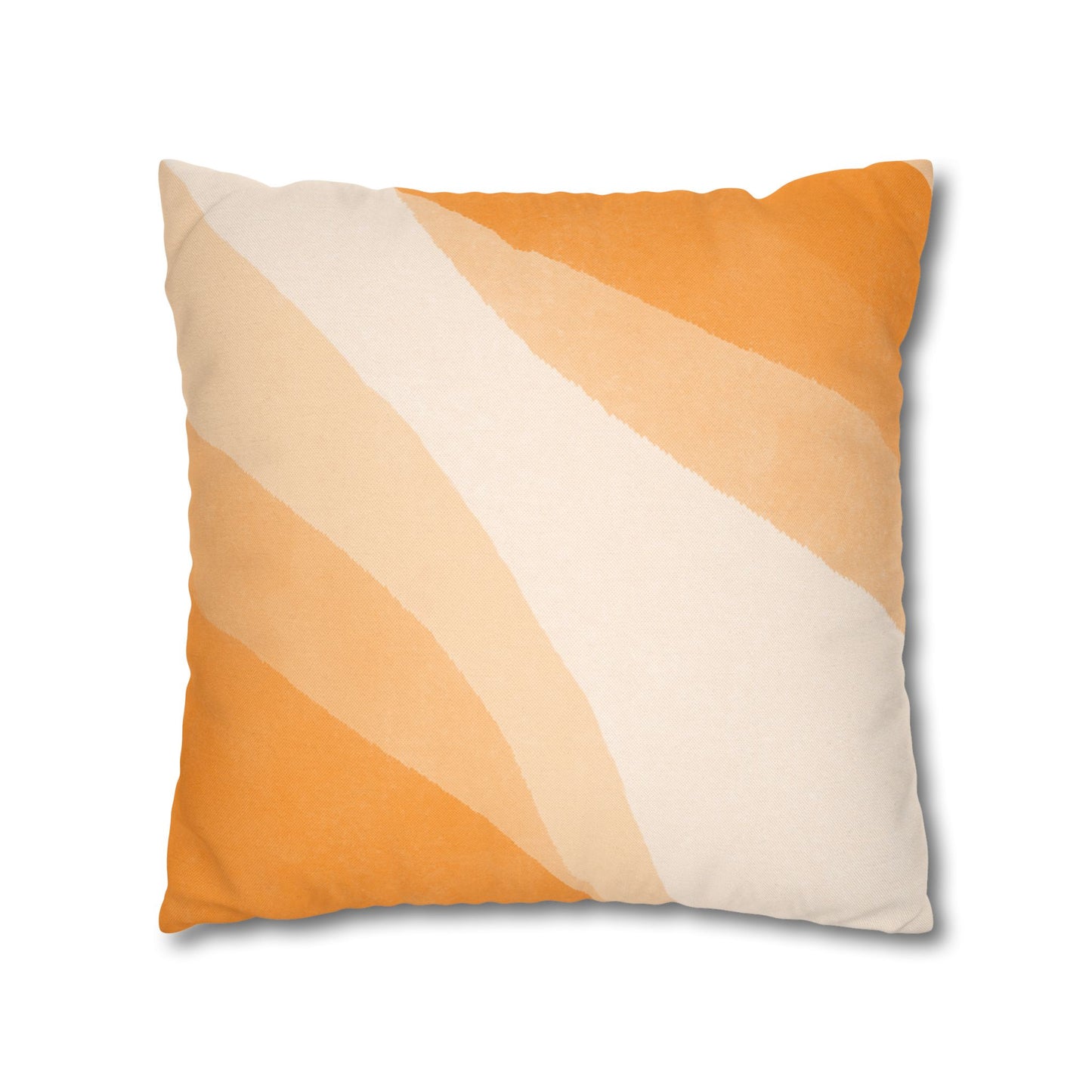 Orange Creamsicle Printed Square Pillow Cover (no insert) - Multiple Sizes (14"x14", 16"x16", 18"x18", 20"x20"), Includes zipper closure