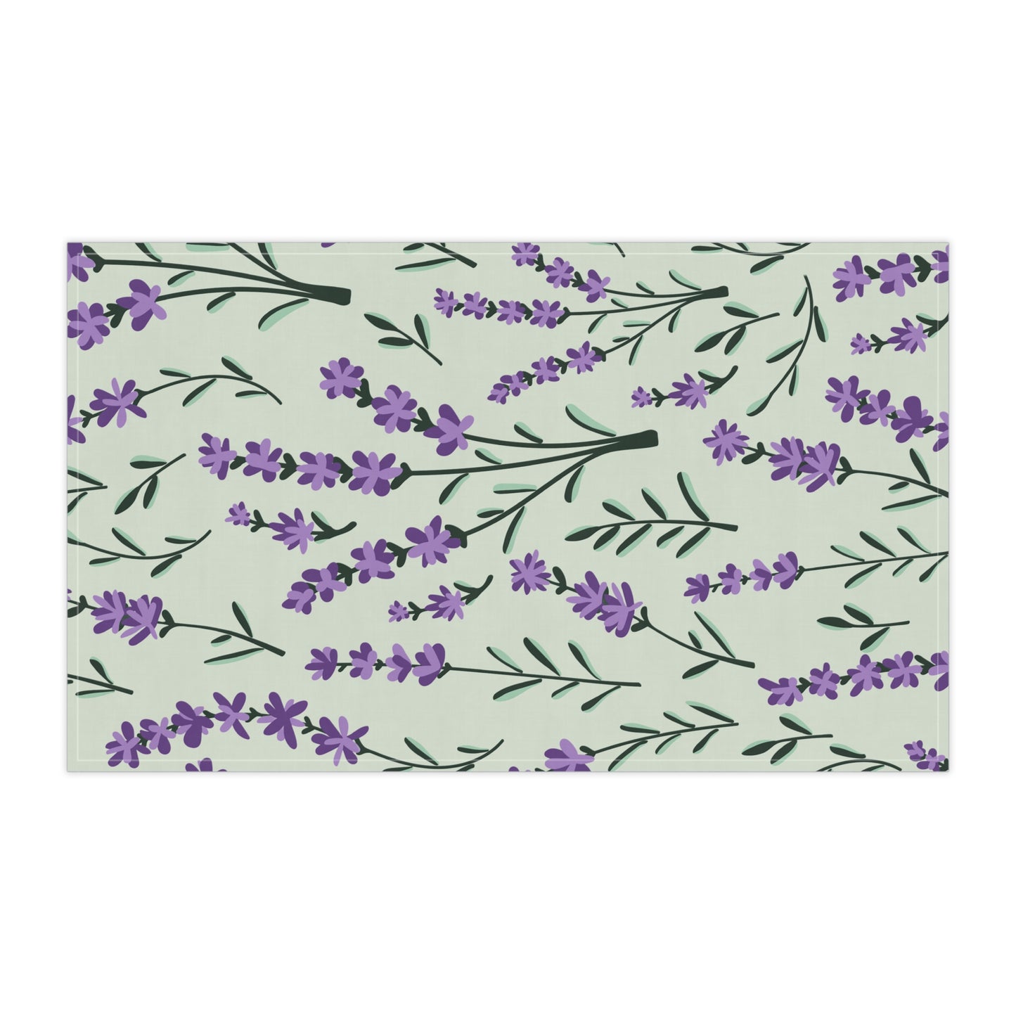 Lavender Sage Printed Tea Towels - 100% Cotton Twill, 18" x 30"