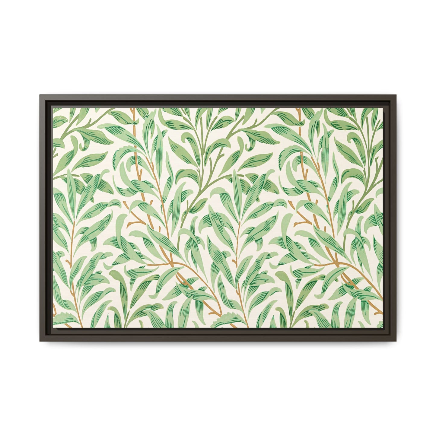 Willow Boughs Framed Matte Canvas Art - Multiple Frame Color & Size Options