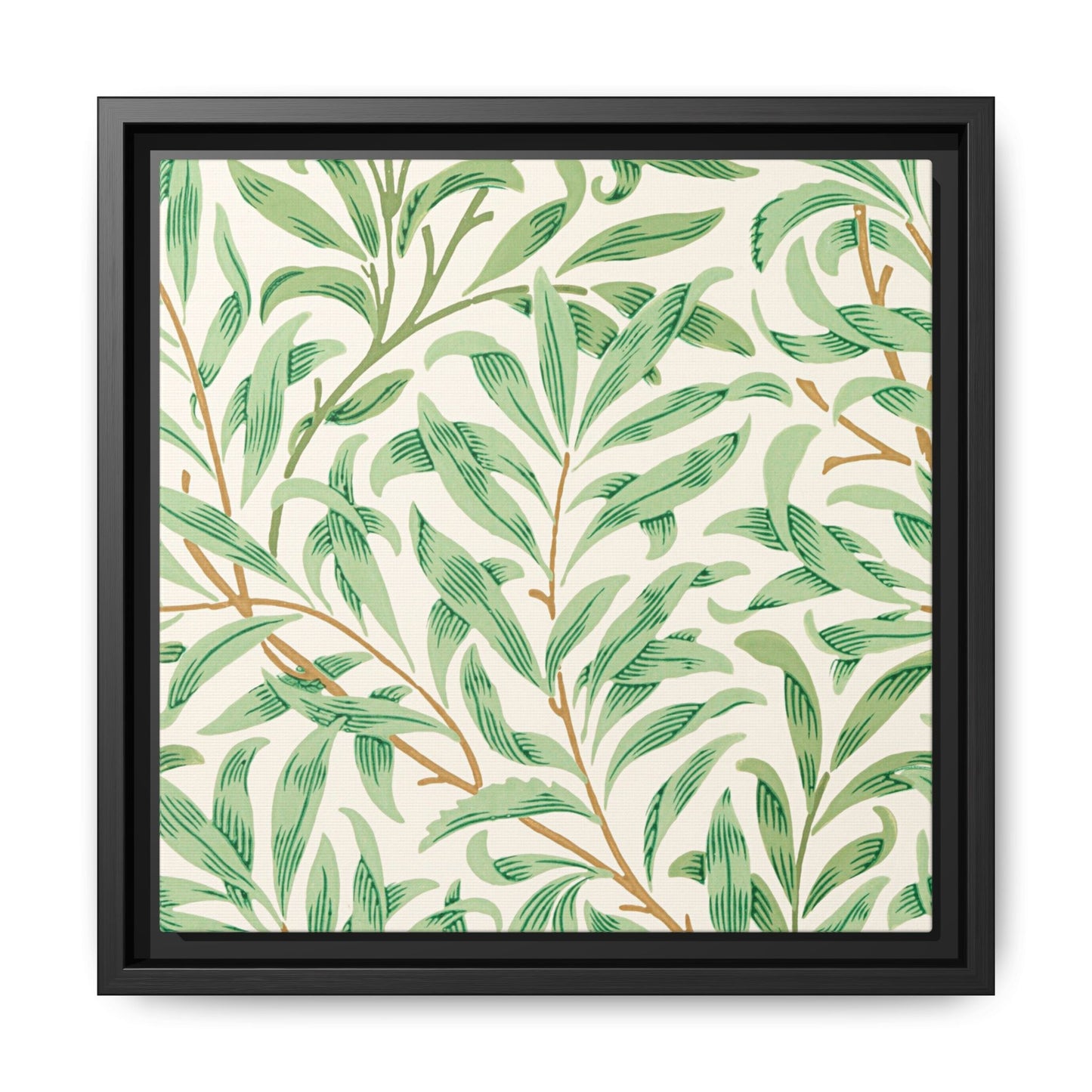 Willow Boughs Framed Matte Canvas Art - Multiple Frame Color & Size Options