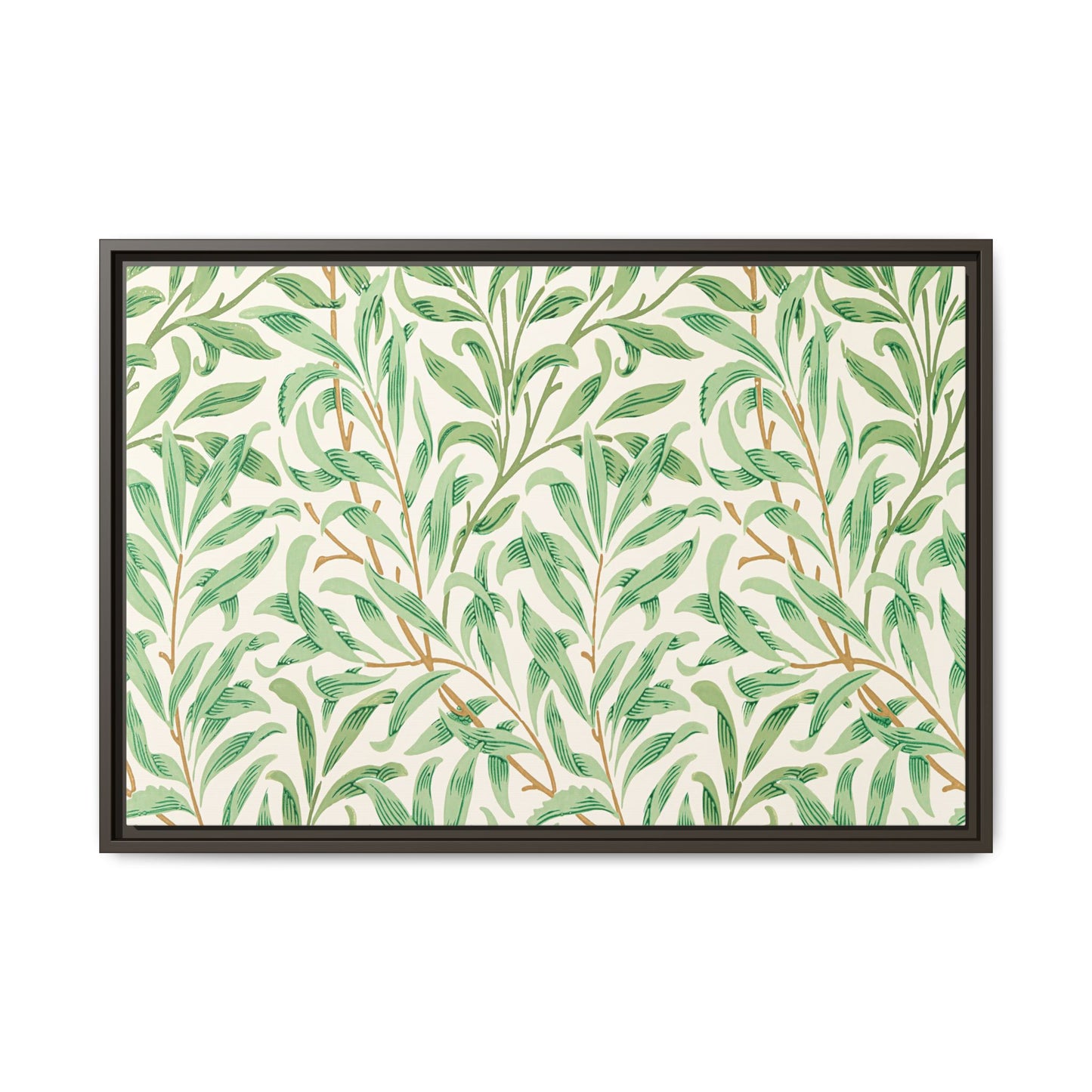 Willow Boughs Framed Matte Canvas Art - Multiple Frame Color & Size Options