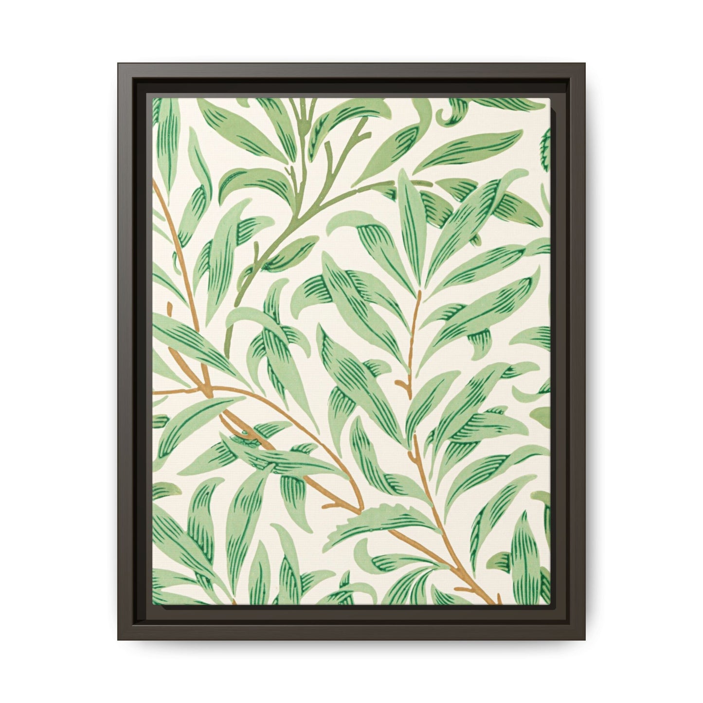 Willow Boughs Framed Matte Canvas Art - Multiple Frame Color & Size Options