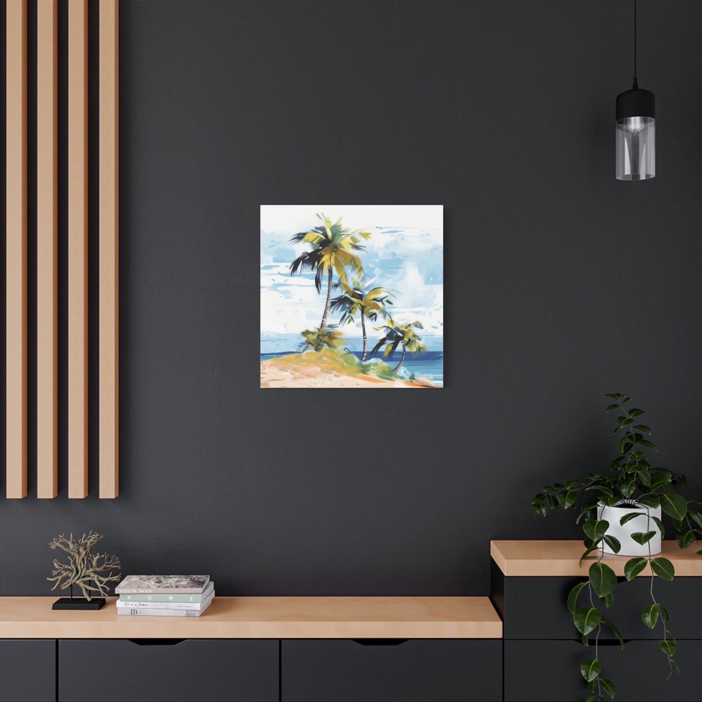 Tropical Retreat Canvas Art Print - Multiple Sizing Options