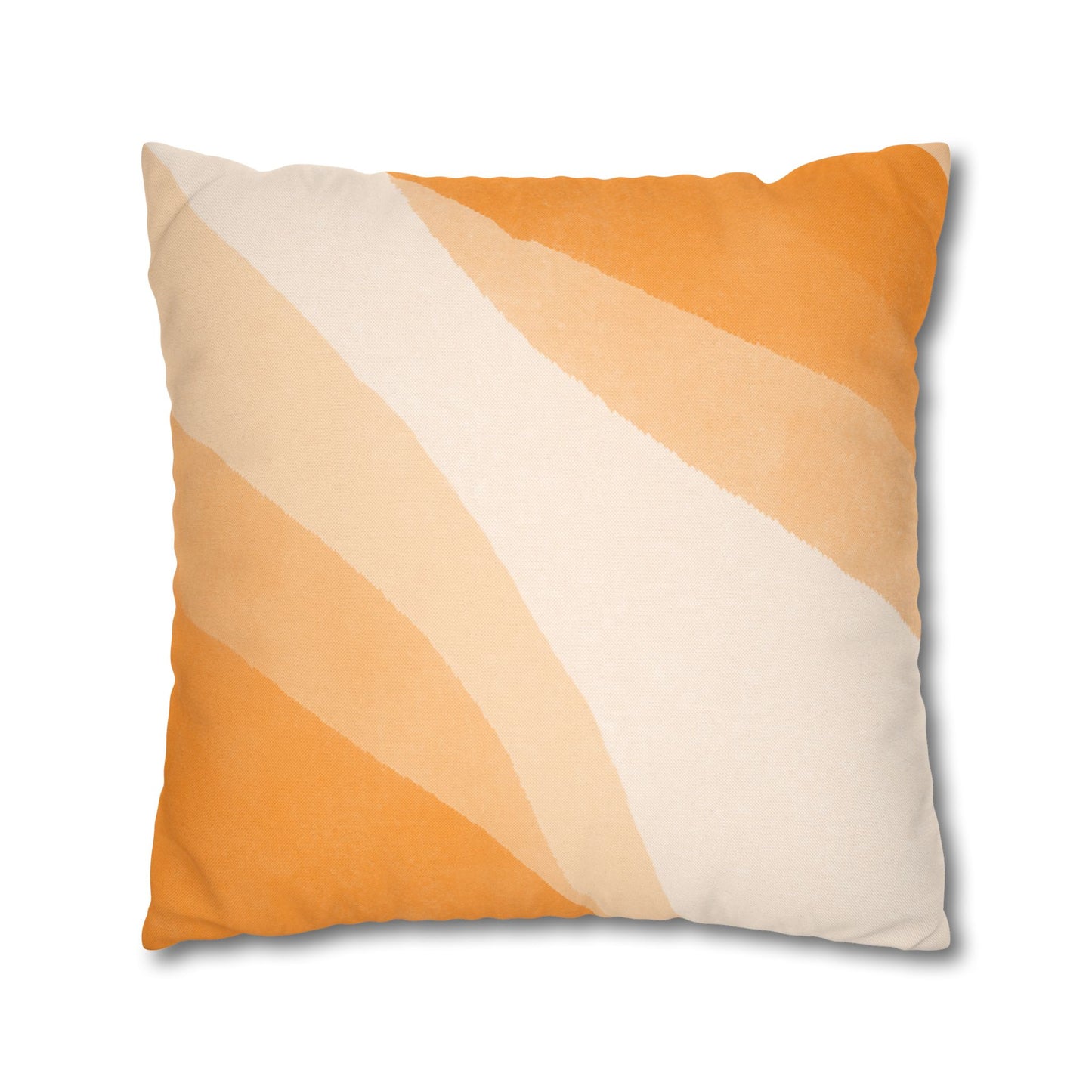 Orange Creamsicle Printed Square Pillow Cover (no insert) - Multiple Sizes (14"x14", 16"x16", 18"x18", 20"x20"), Includes zipper closure