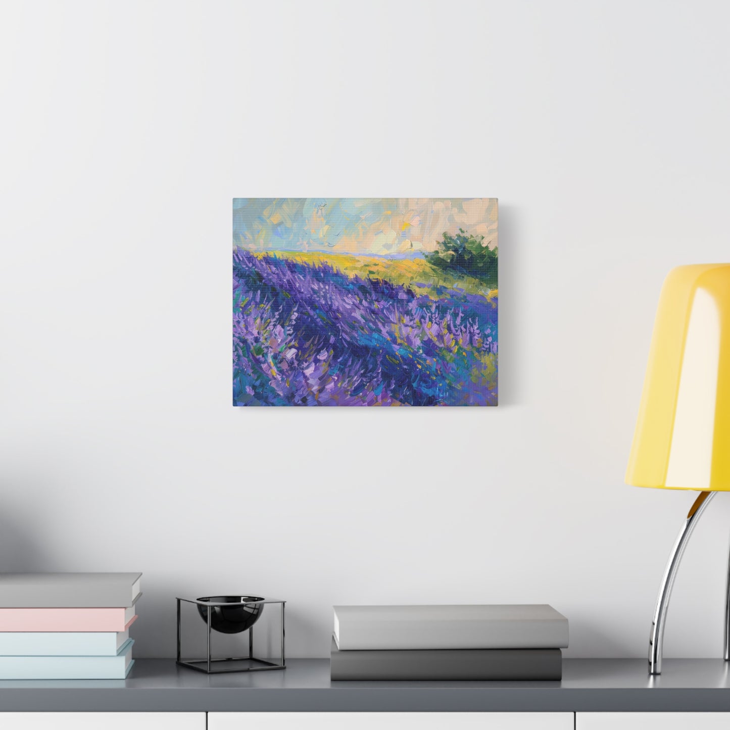 Lavender Fields Canvas Art Print - Multiple Sizing Options