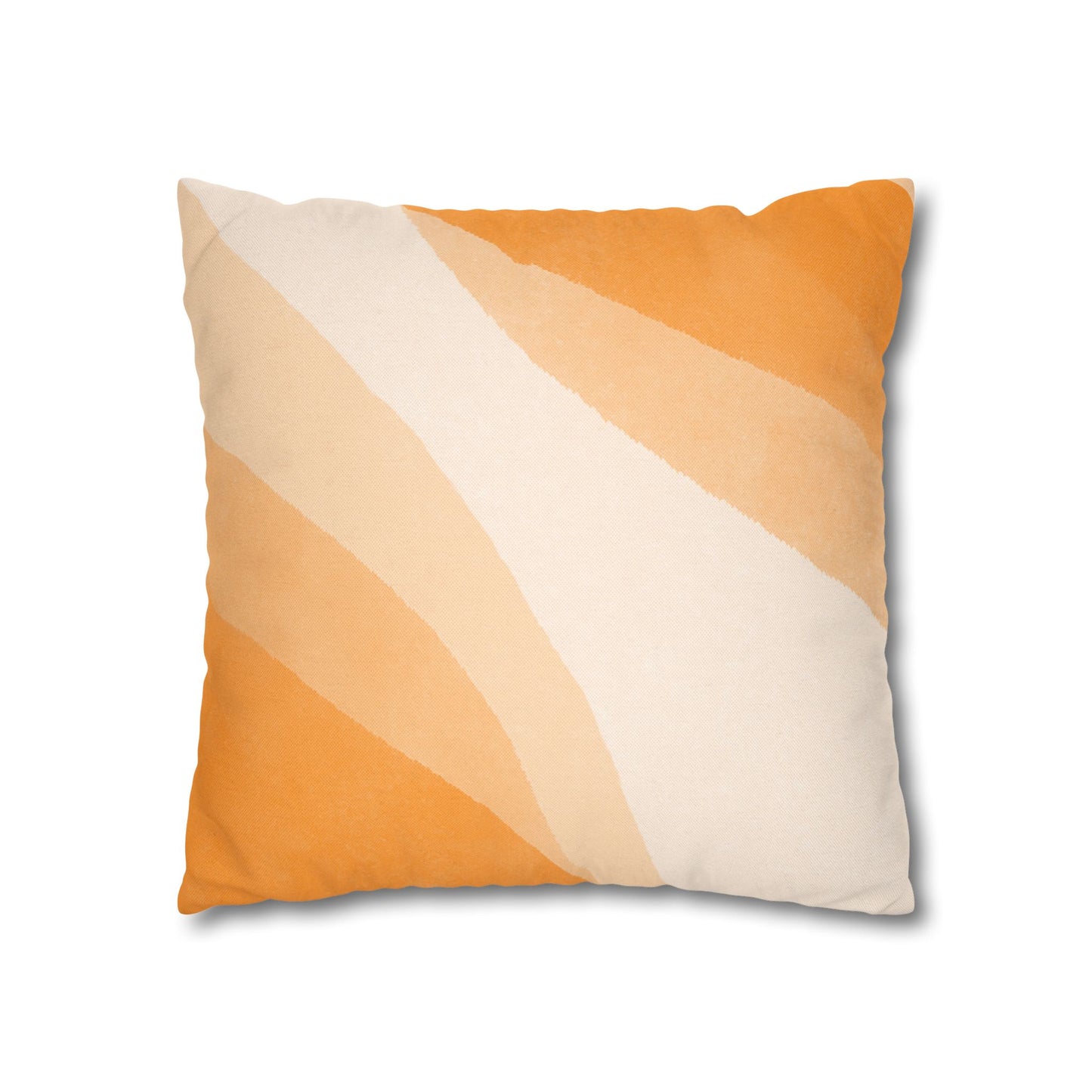 Orange Creamsicle Printed Square Pillow Cover (no insert) - Multiple Sizes (14"x14", 16"x16", 18"x18", 20"x20"), Includes zipper closure