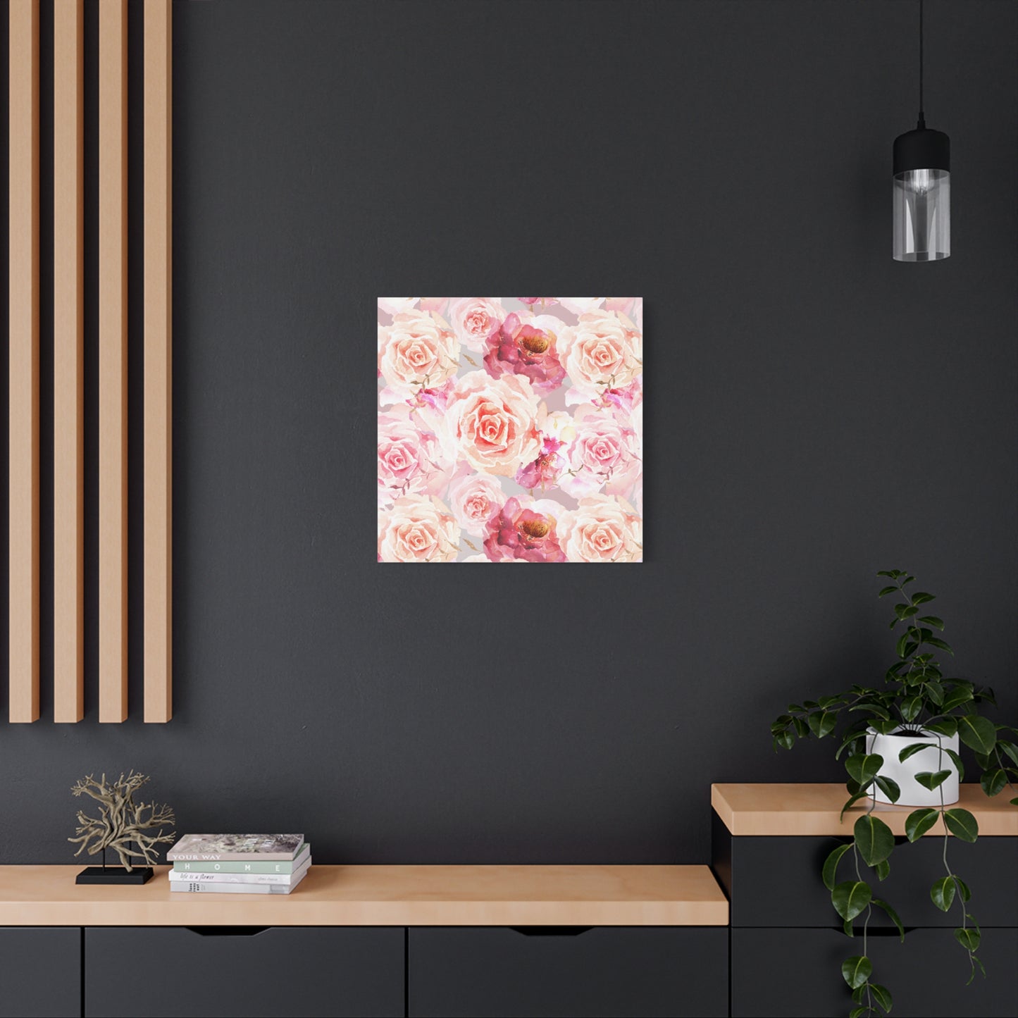 Bohemian Rose Canvas Art Print - Multiple Sizing Options