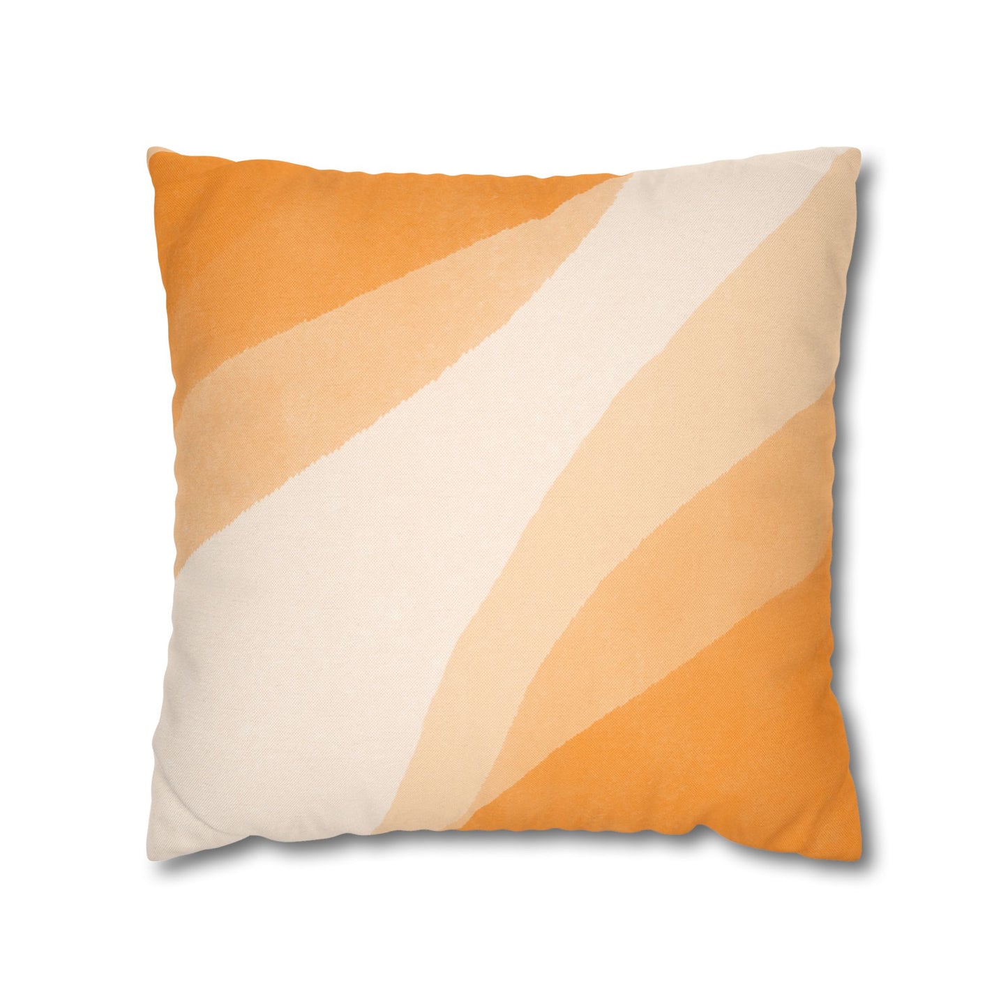 Orange Creamsicle Printed Square Pillow Cover (no insert) - Multiple Sizes (14"x14", 16"x16", 18"x18", 20"x20"), Includes zipper closure