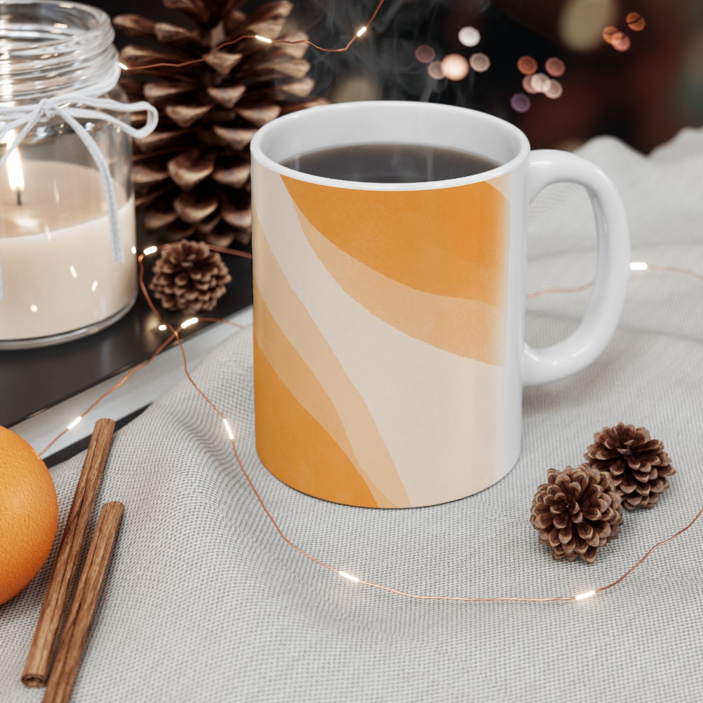Orange Creamsicle Ceramic Mug - 11 oz. & 15 oz. options