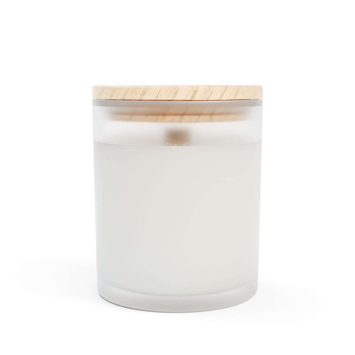 Willow Boughs Scented 9 oz. Coconut Soy Wax Candle, Frosted Jar with Wood Wick and Maple Wood Lid