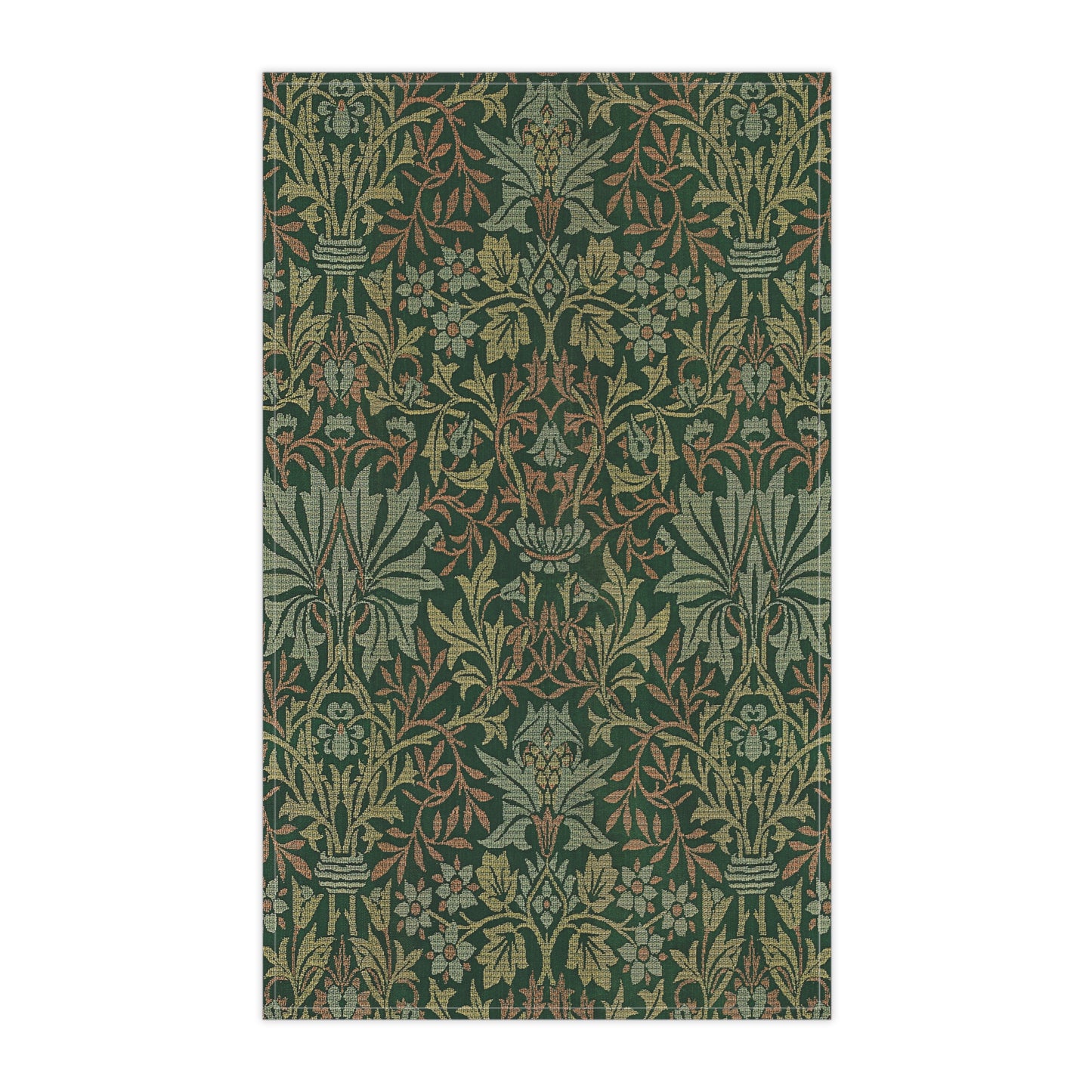 Flower Garden Printed Tea Towels - 100% Cotton Twill, 18" x 30"