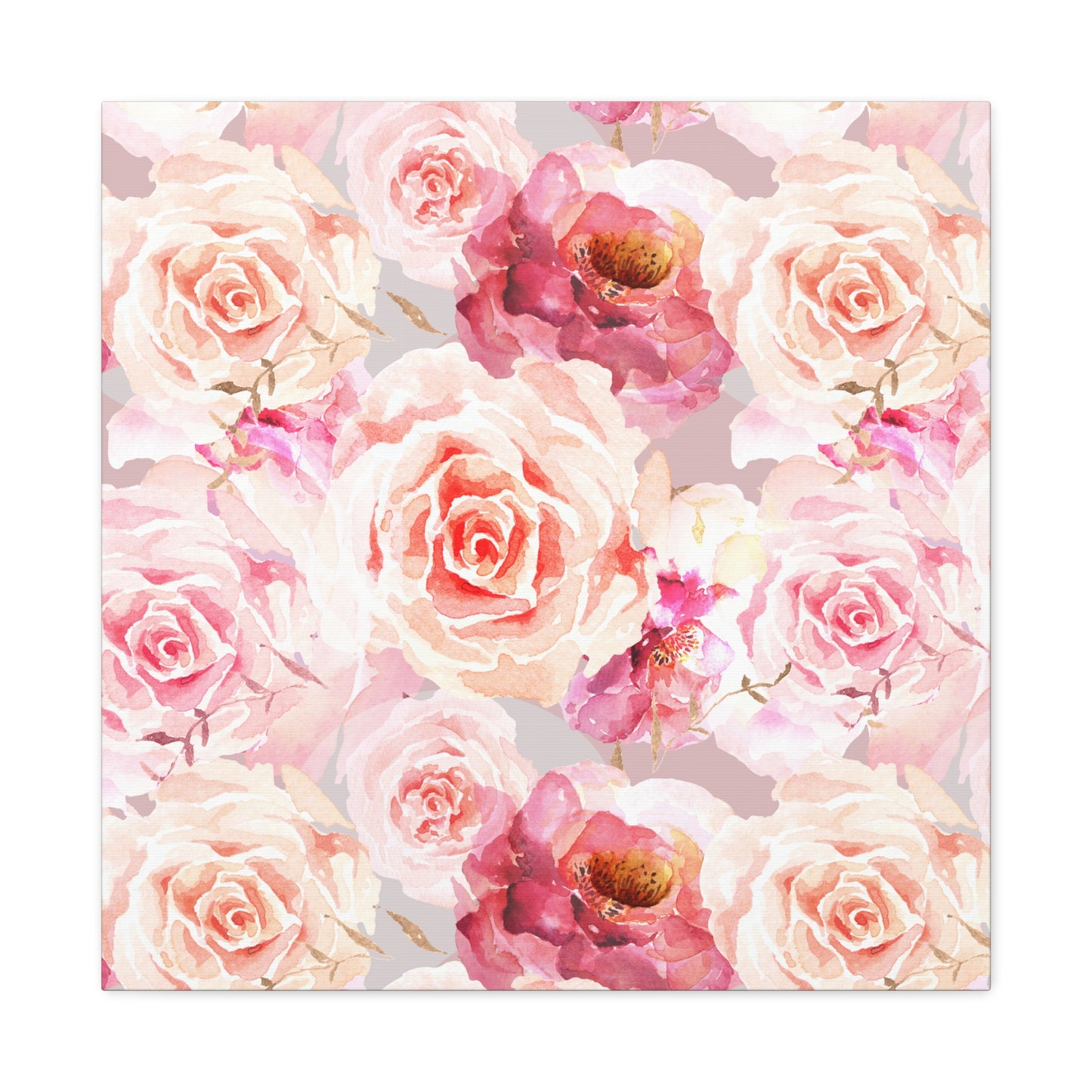 Bohemian Rose Canvas Art Print - Multiple Sizing Options