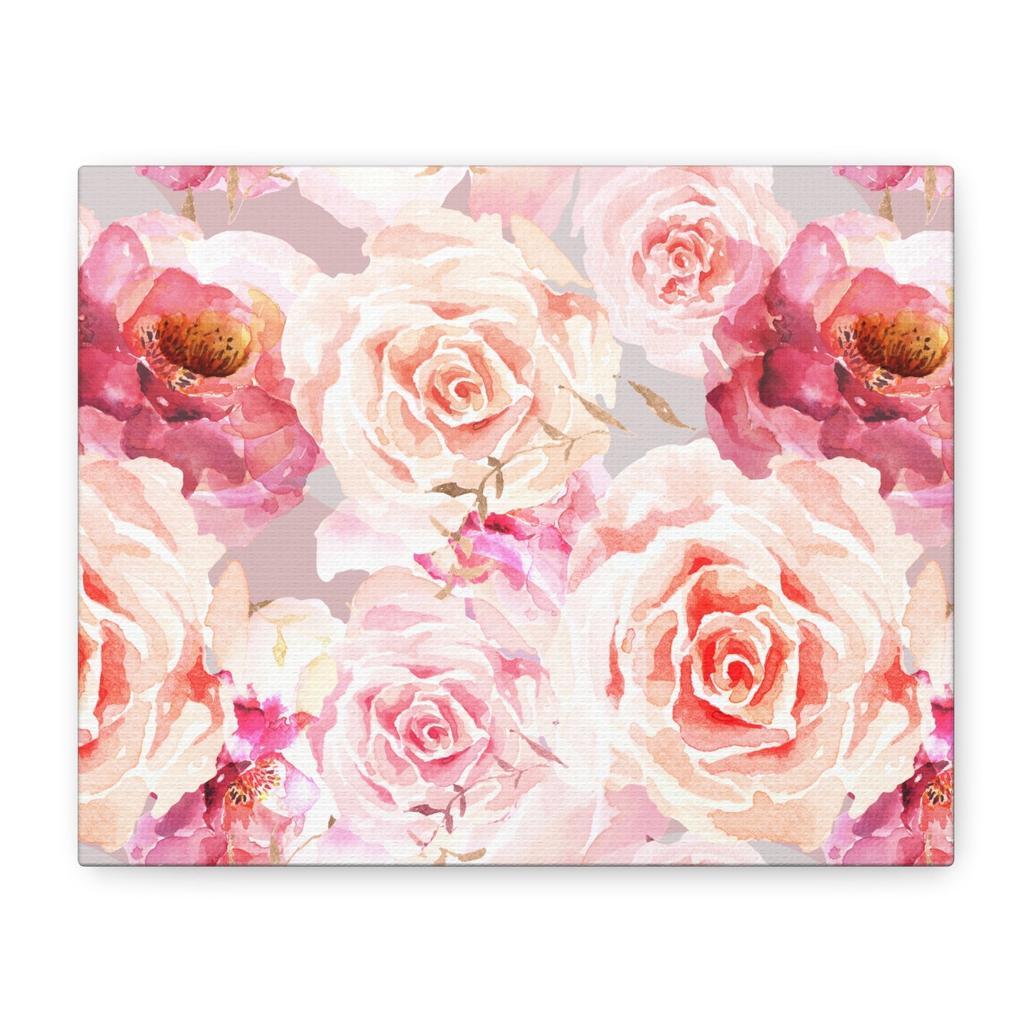Bohemian Rose Canvas Art Print - Multiple Sizing Options