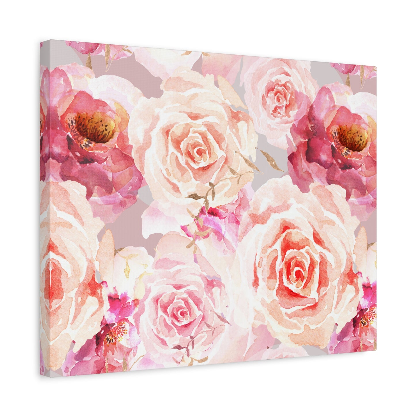 Bohemian Rose Canvas Art Print - Multiple Sizing Options