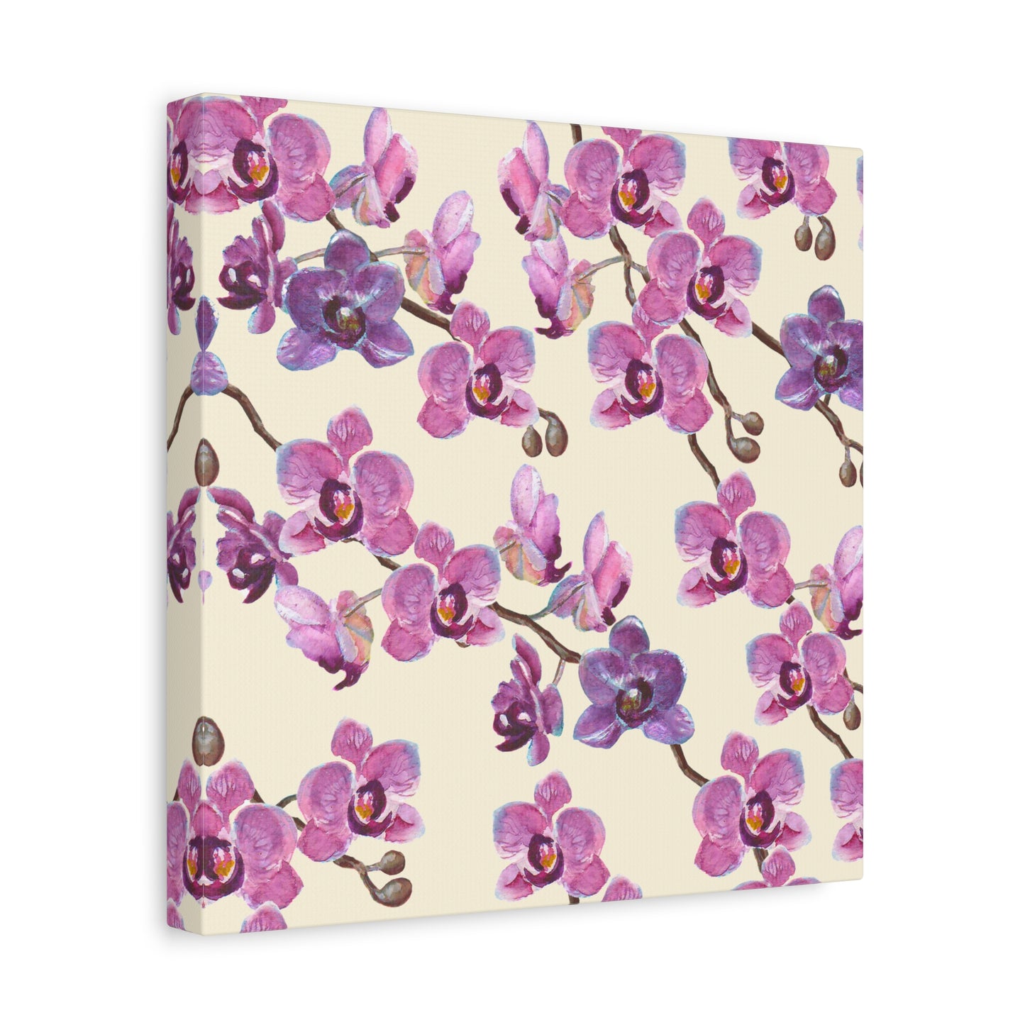 Vanilla Orchid Canvas Art Print - Multiple Sizing Options