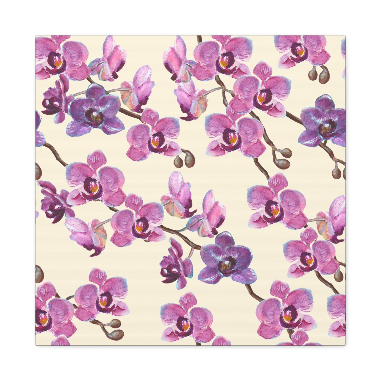 Vanilla Orchid Canvas Art Print - Multiple Sizing Options