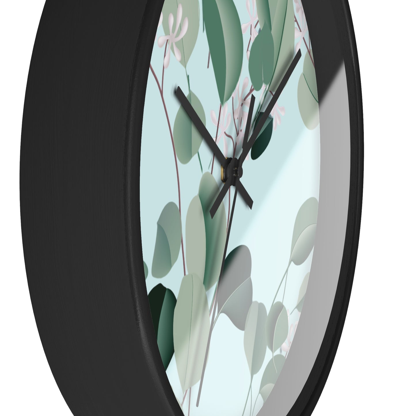 Spa Day Wall Clock - Select from Black, White or Natural Wood Color