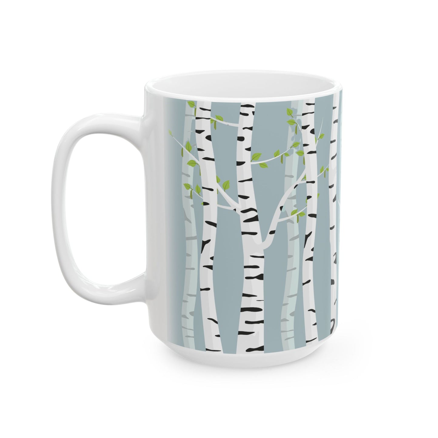 White Birch Ceramic Mug - 11 oz. & 15 oz. options