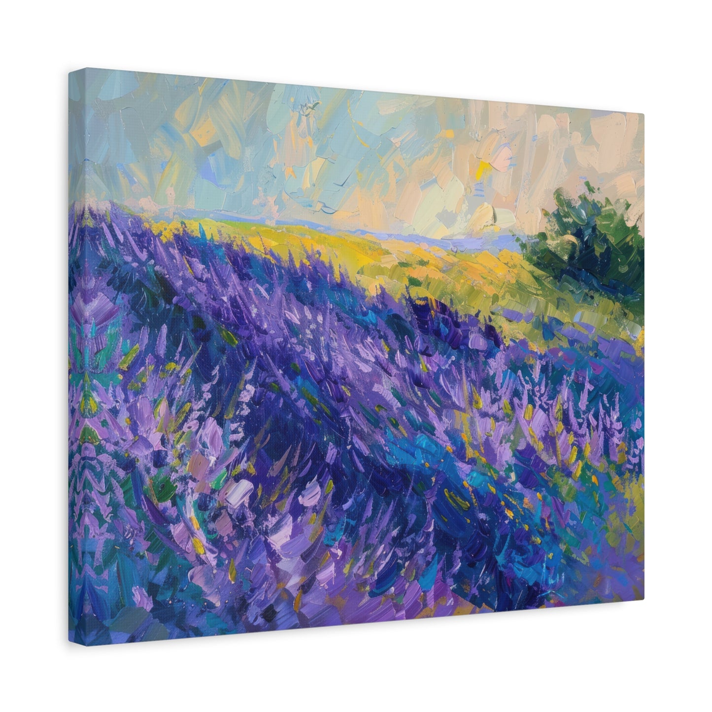 Lavender Fields Canvas Art Print - Multiple Sizing Options