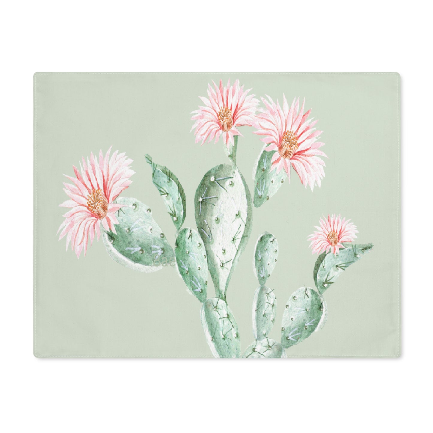 Cactus Flower Placemats - 18" × 14" Cotton Twill - 1 count