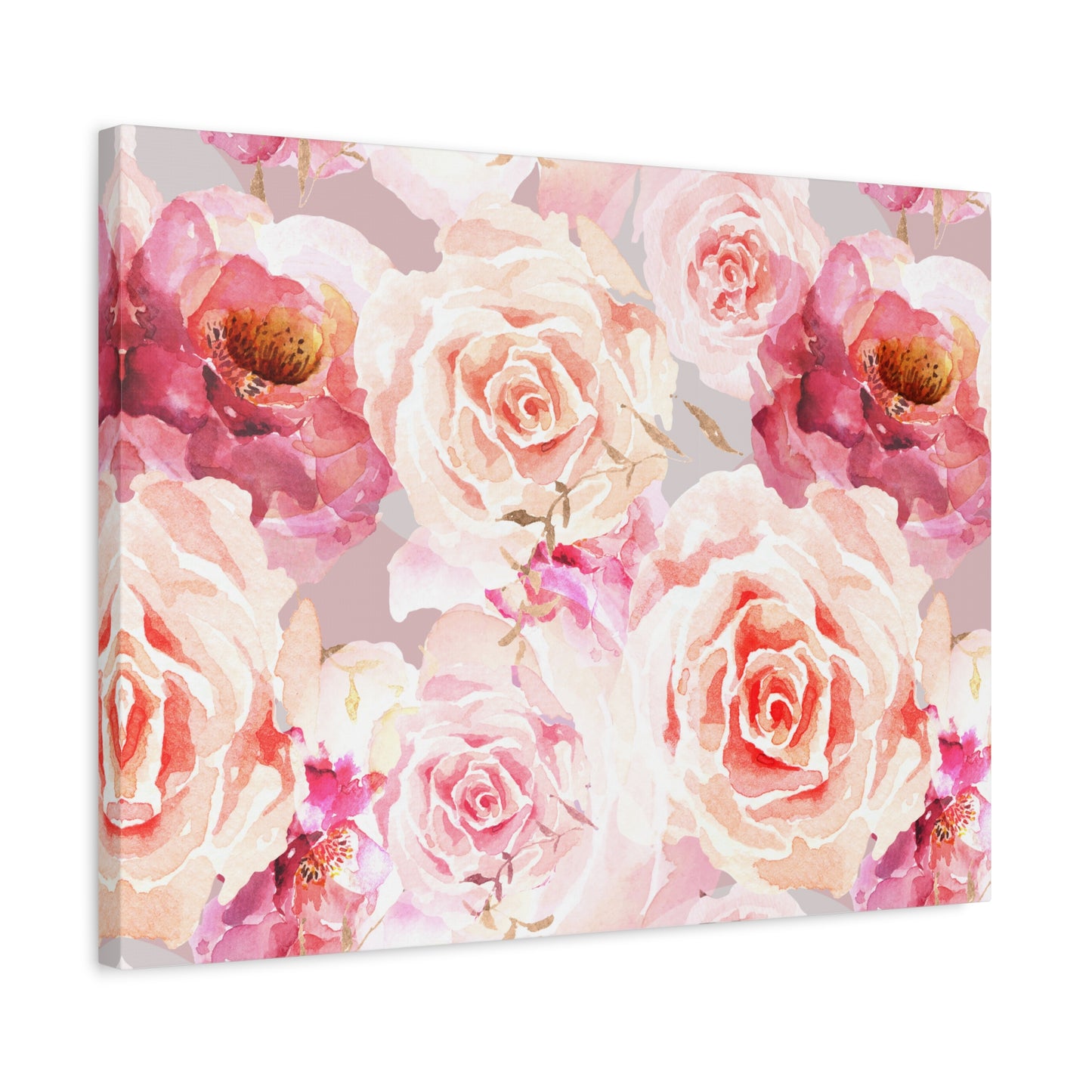 Bohemian Rose Canvas Art Print - Multiple Sizing Options