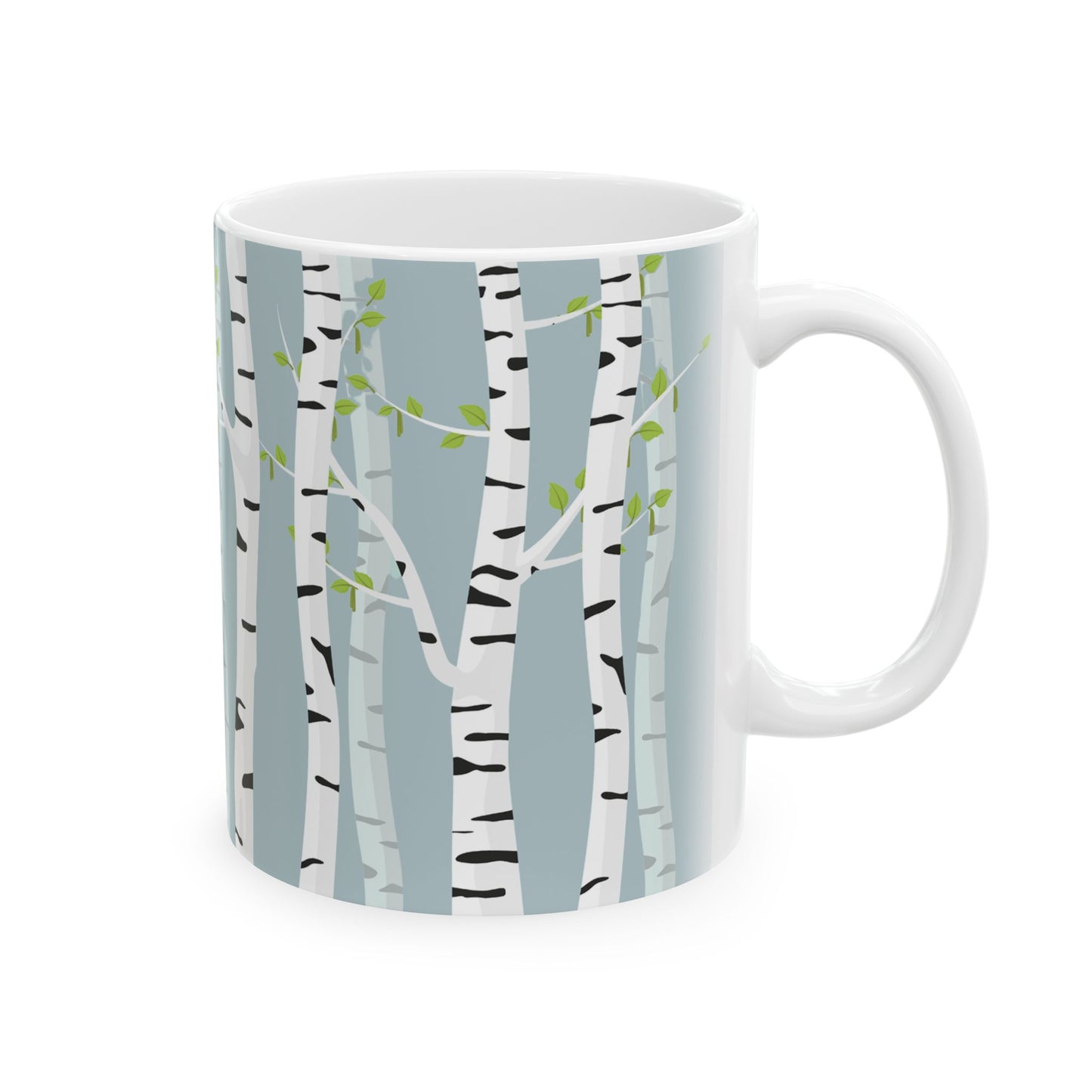 White Birch Ceramic Mug - 11 oz. & 15 oz. options