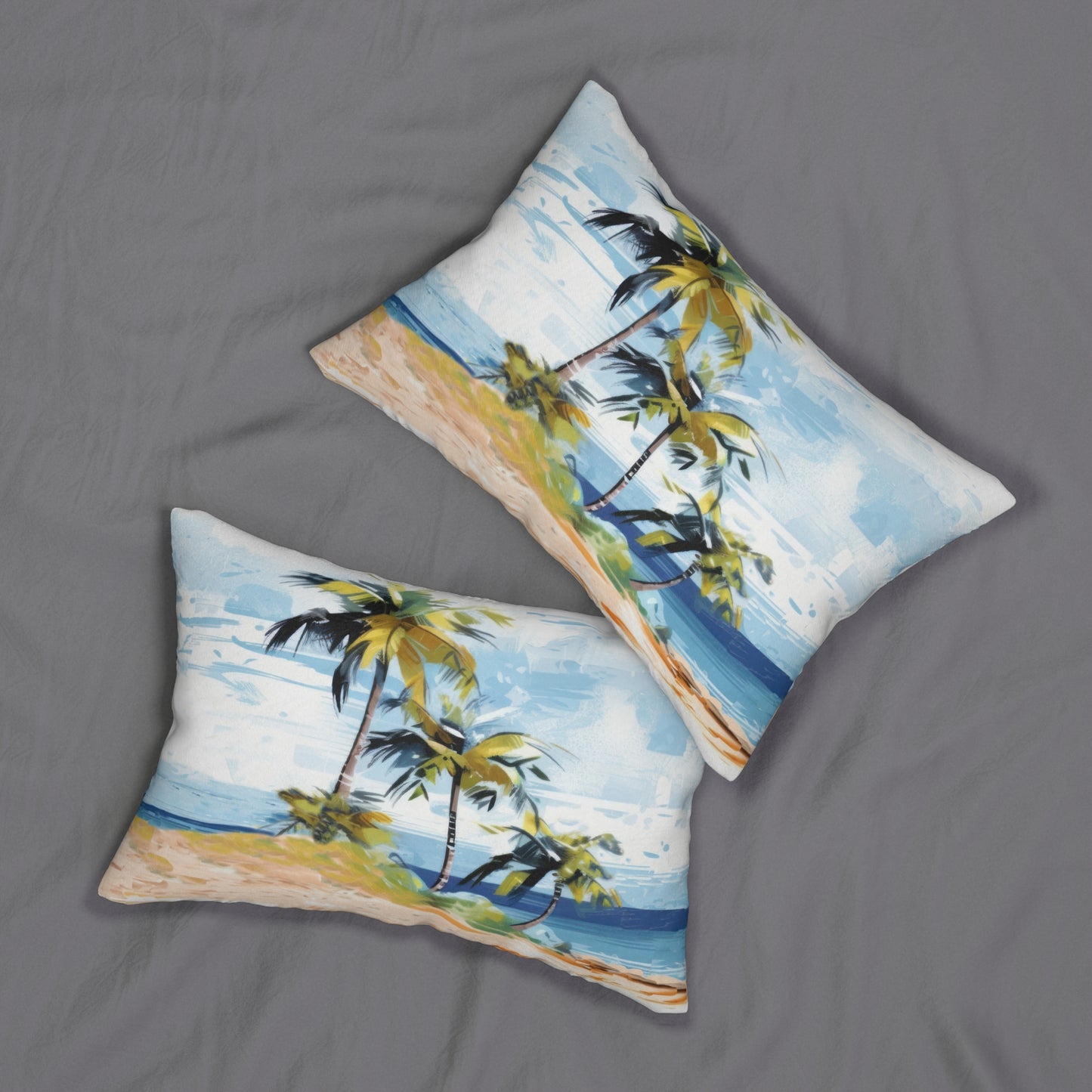 Tropical Retreat Printed  Lumbar Pillow with Insert (20" x 14") - Includes insert and zipper closure