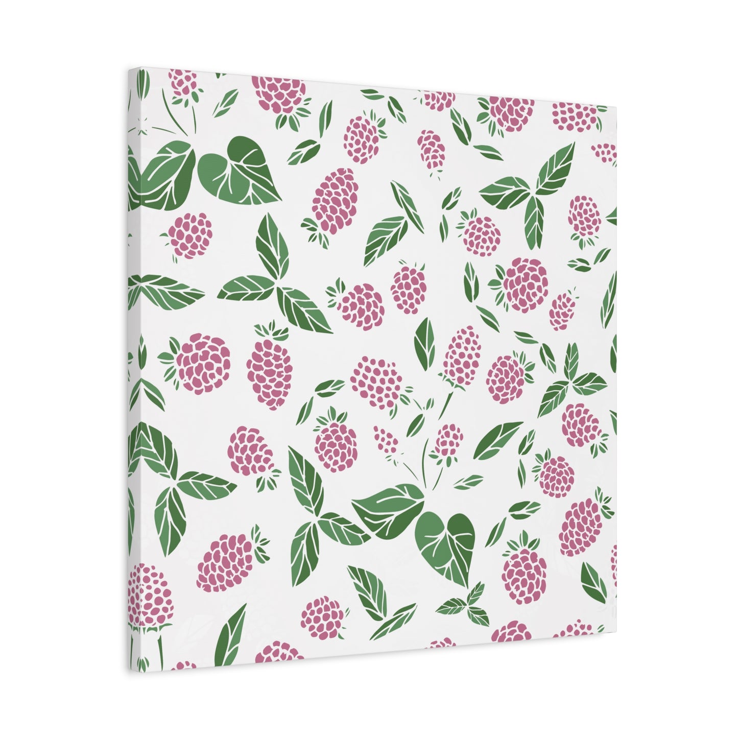 Pink Berry Canvas Art Print - Multiple Sizing Options