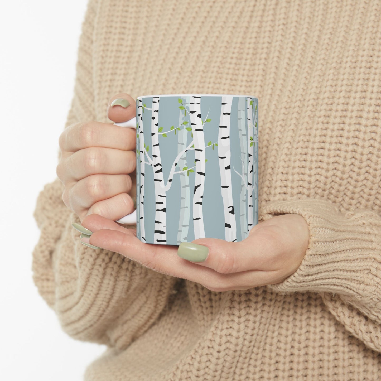 White Birch Ceramic Mug - 11 oz. & 15 oz. options