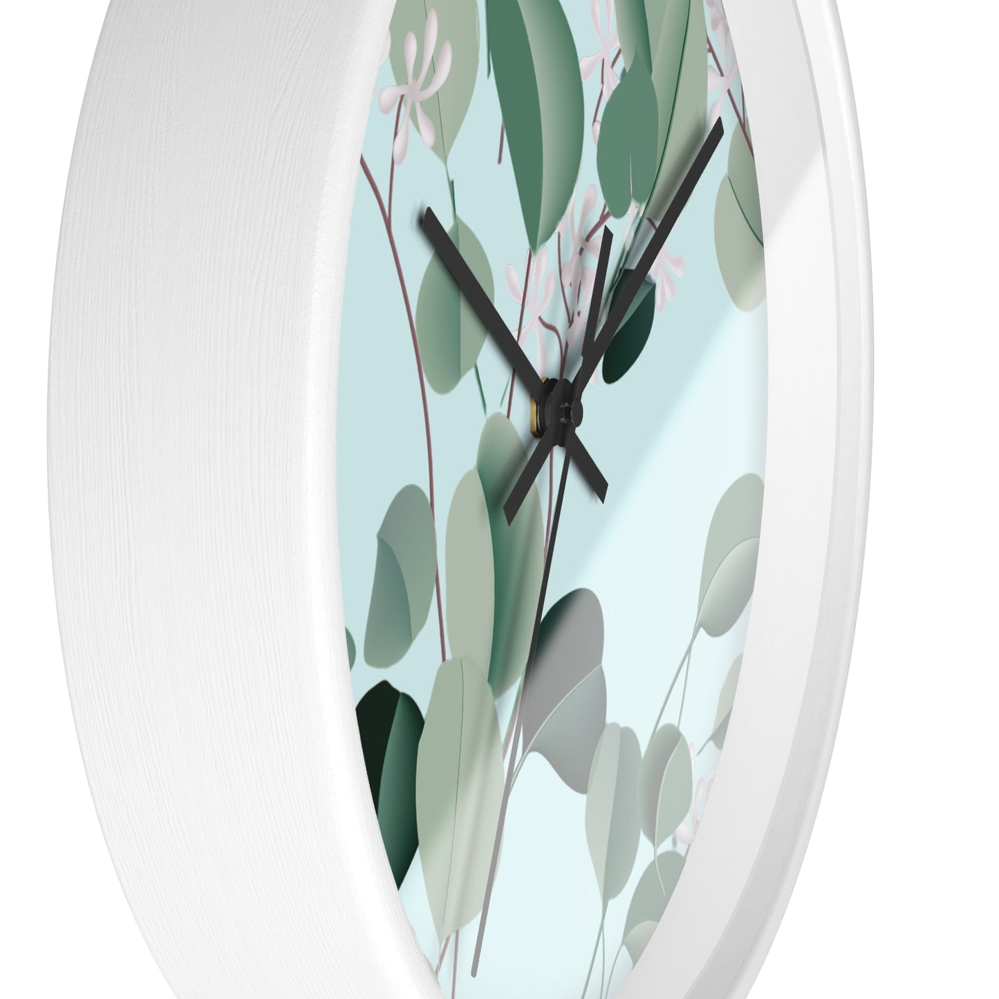 Spa Day Wall Clock - Select from Black, White or Natural Wood Color