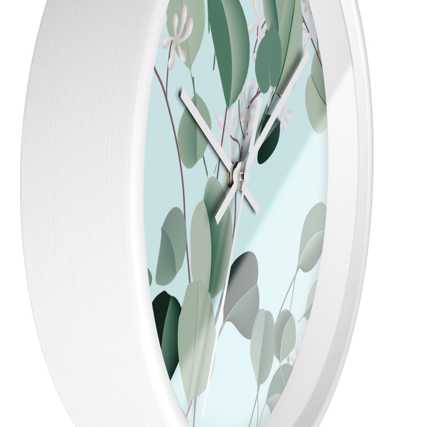 Spa Day Wall Clock - Select from Black, White or Natural Wood Color